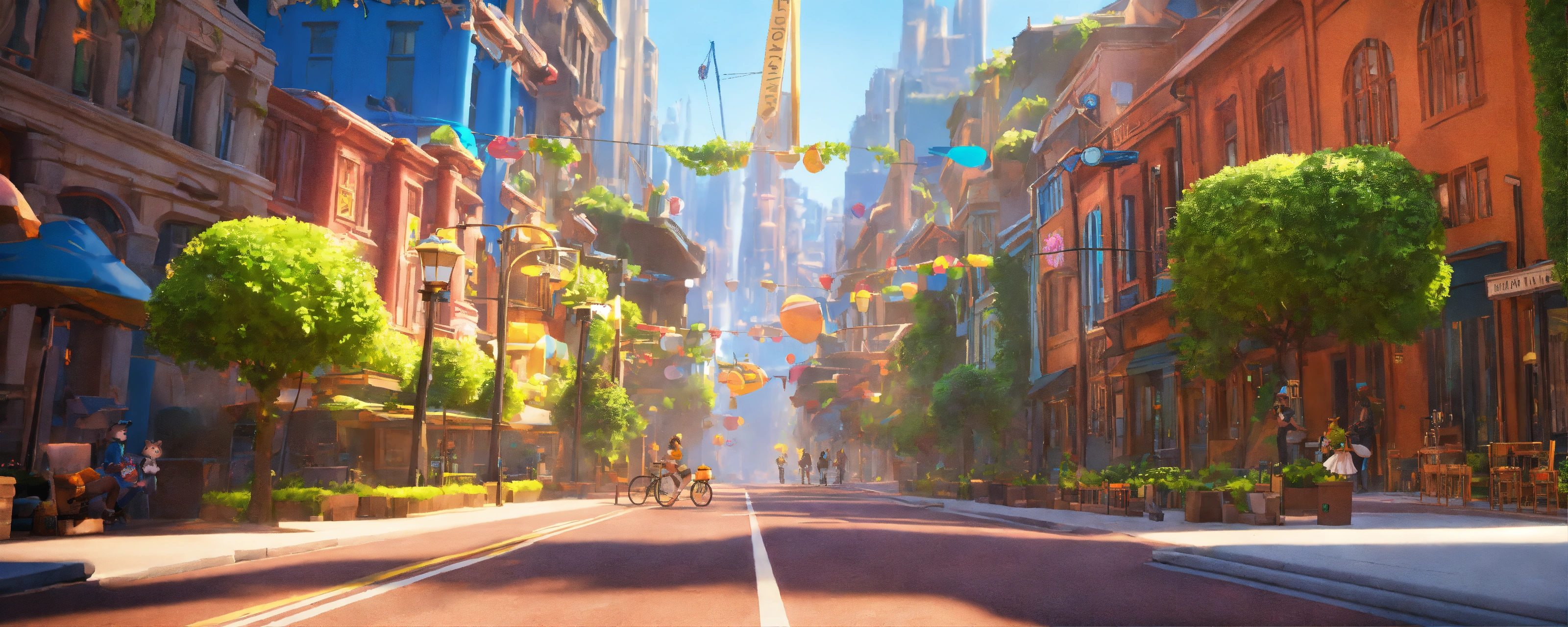 Lexica - A zootopia metropolis with bright colors, talking animals ...