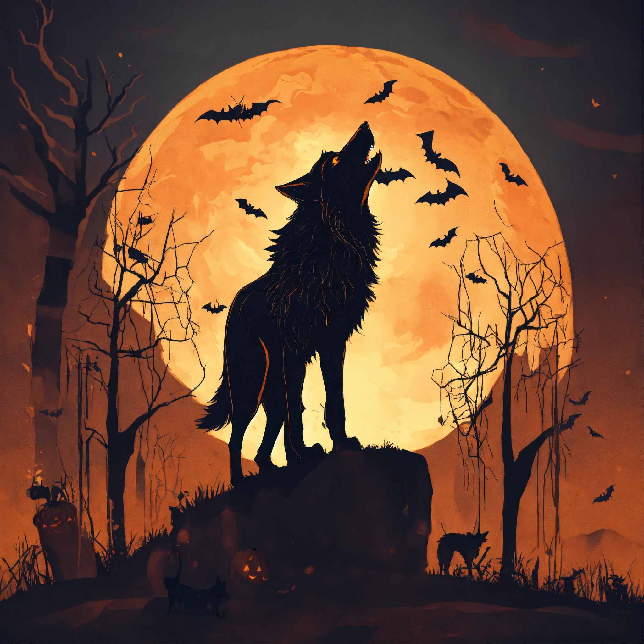 Lexica - Wolf halloween