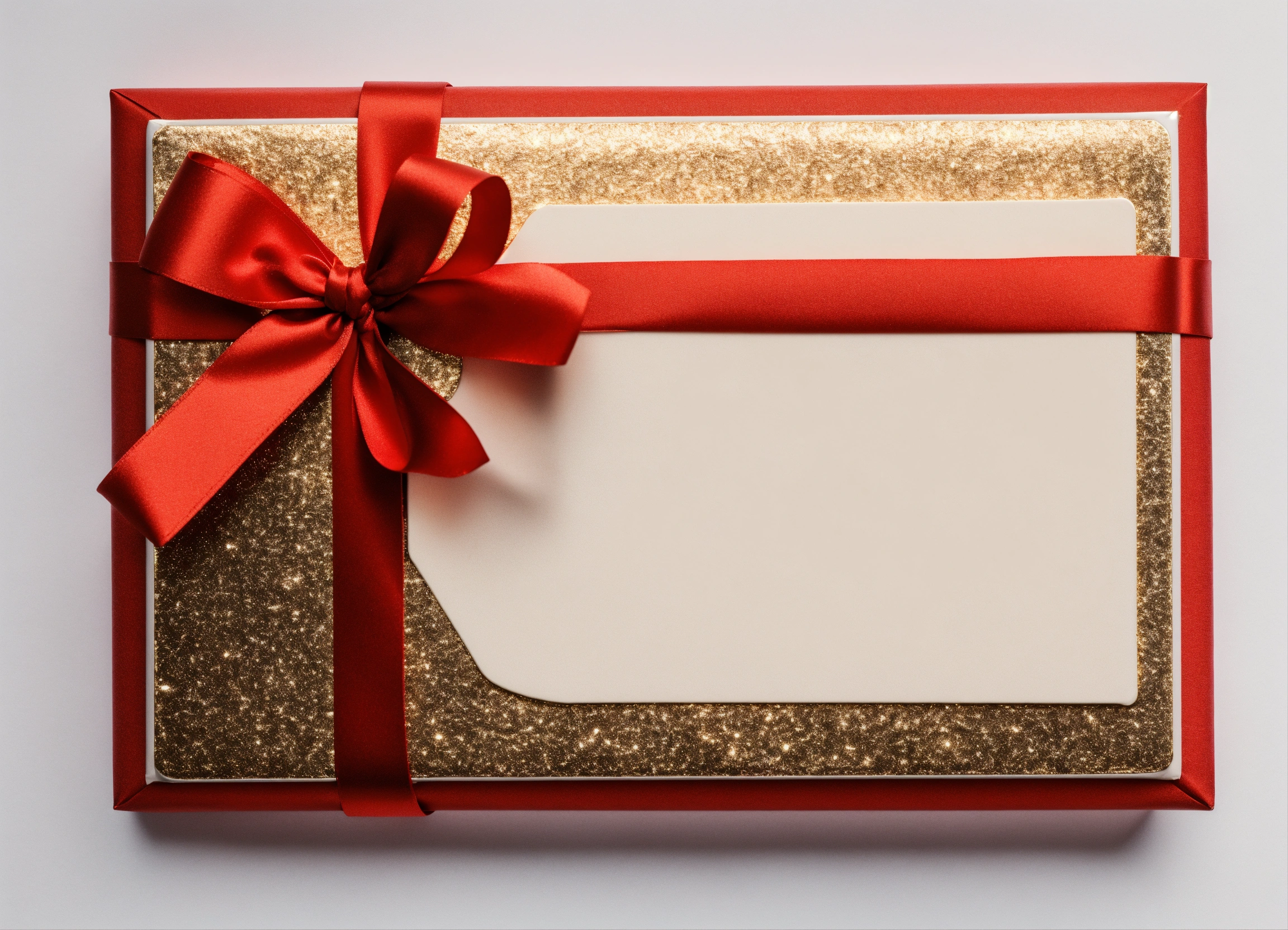 Lexica - Blank gift card on the white background