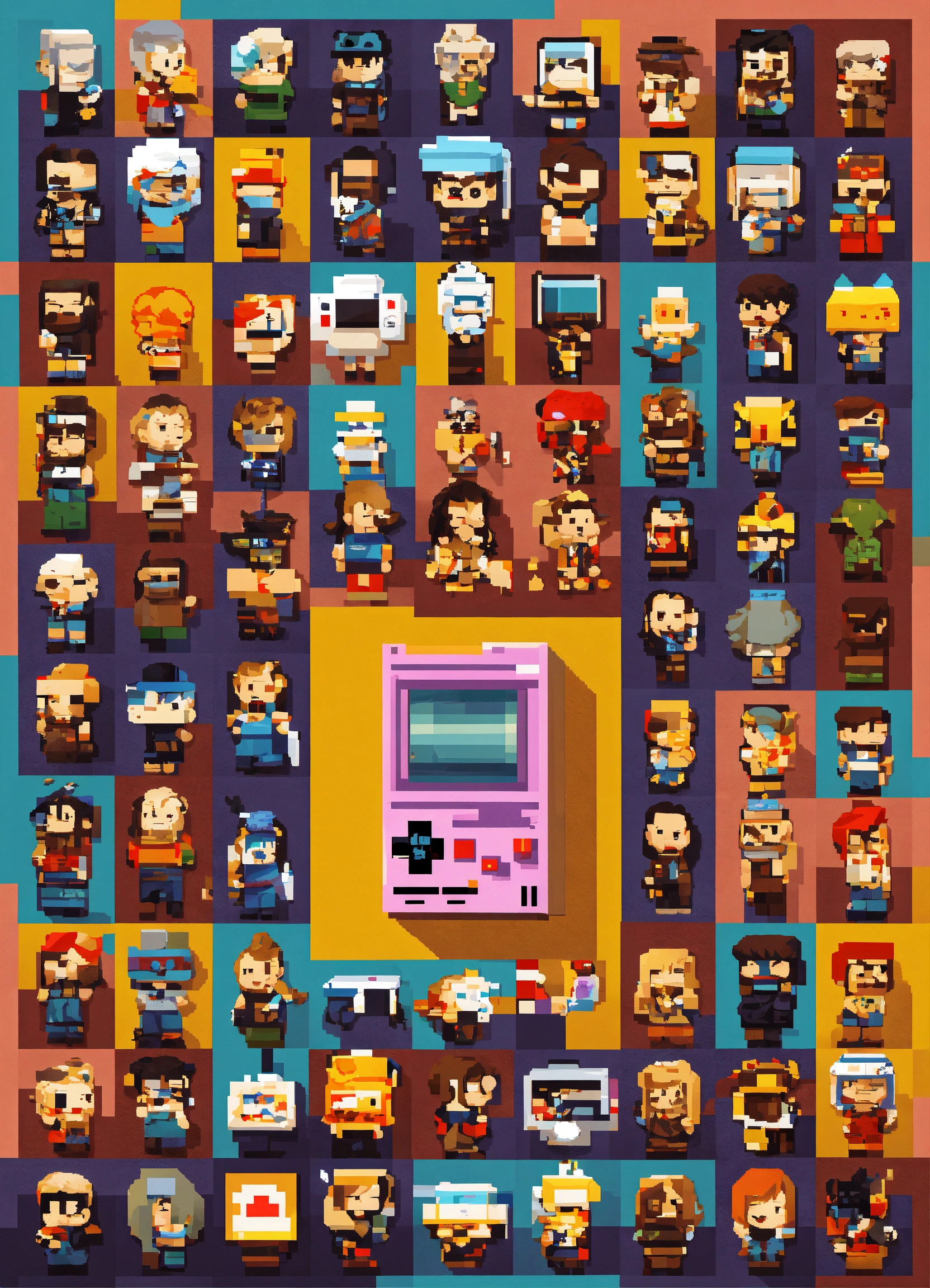 Lexica - Pixelated Pop Culture Icons Step into the pixelated past with ...