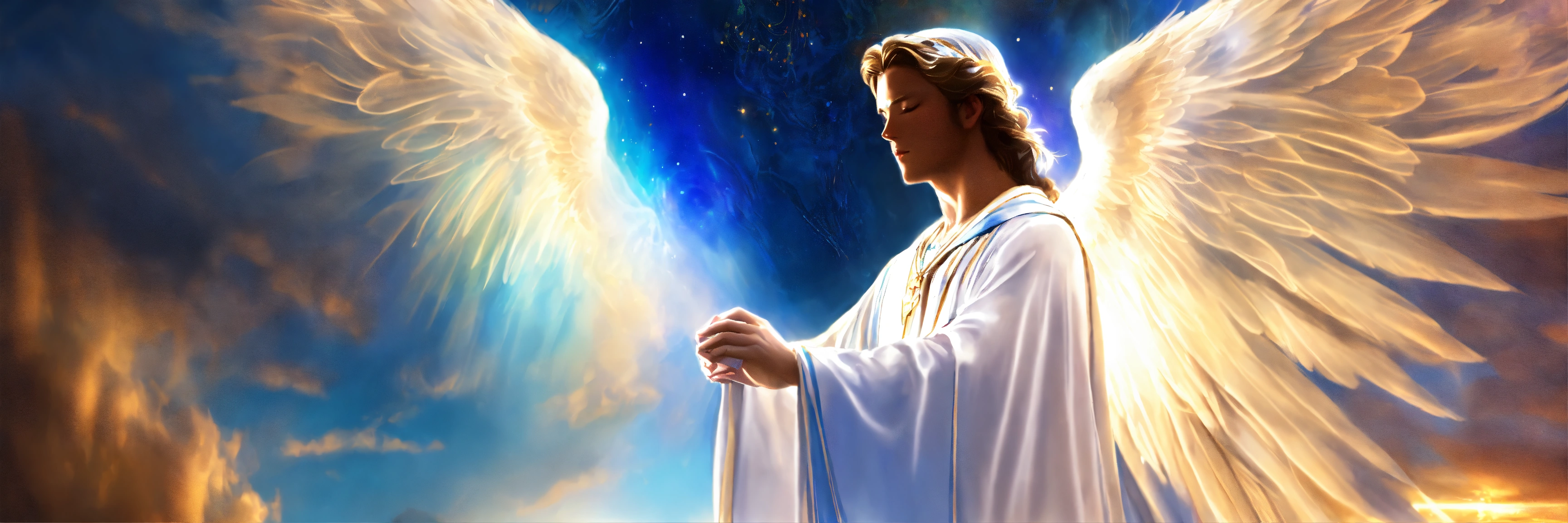 Lexica - Angel moving up beautiful uplifting spiritual visionary scene ...