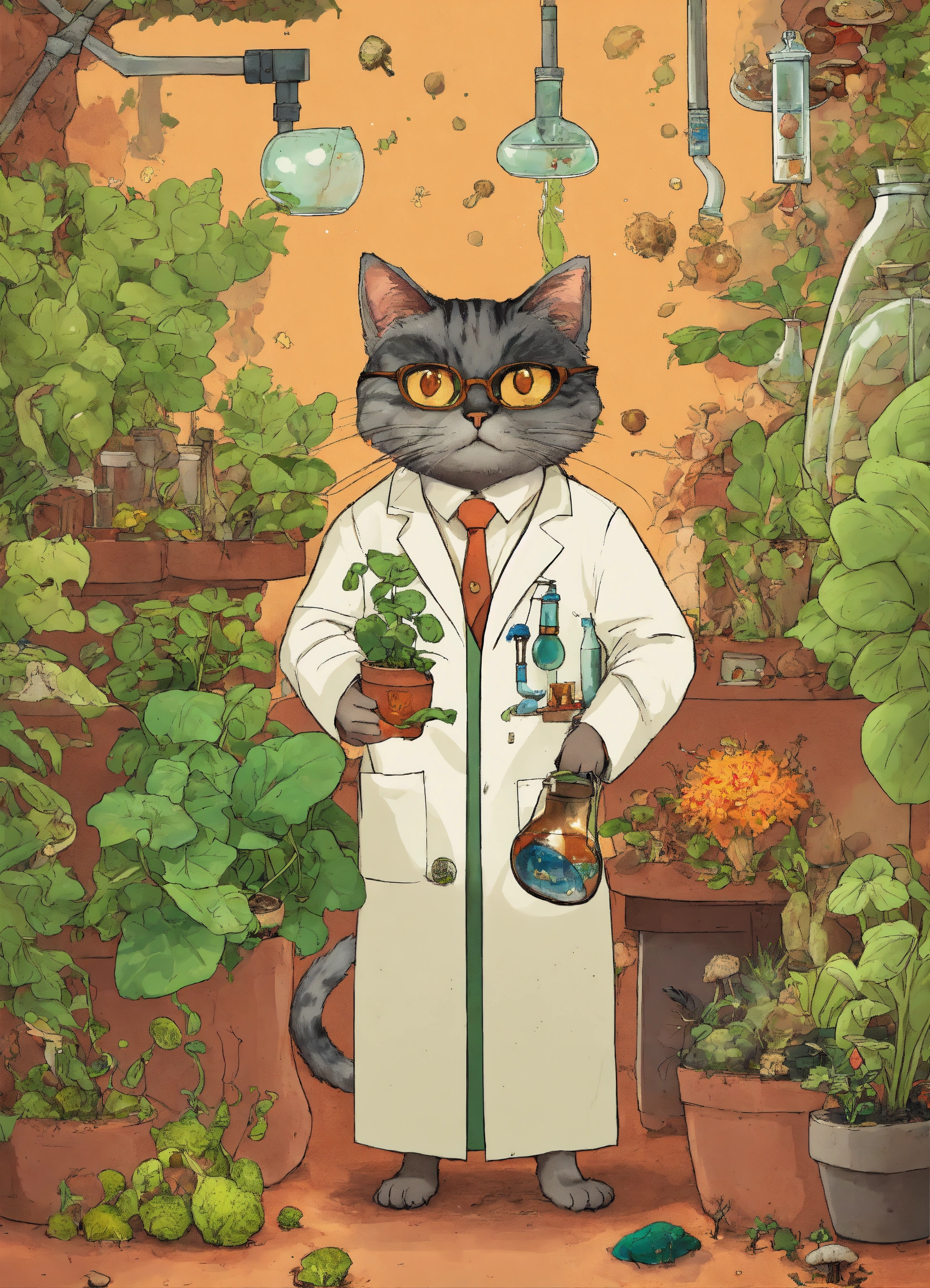Lexica - A mad cat scientist with plants, fungi, yeast, proteins and DNA