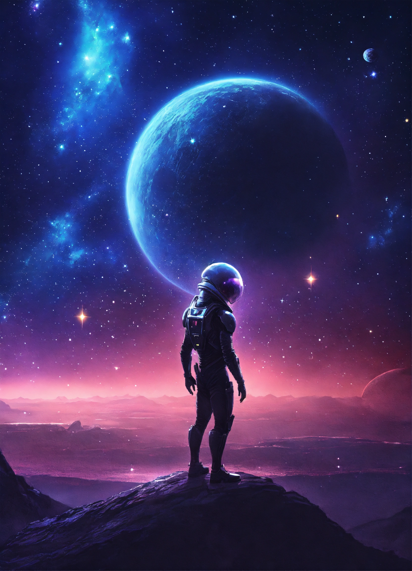 Lexica - Alien space alien background starry sky