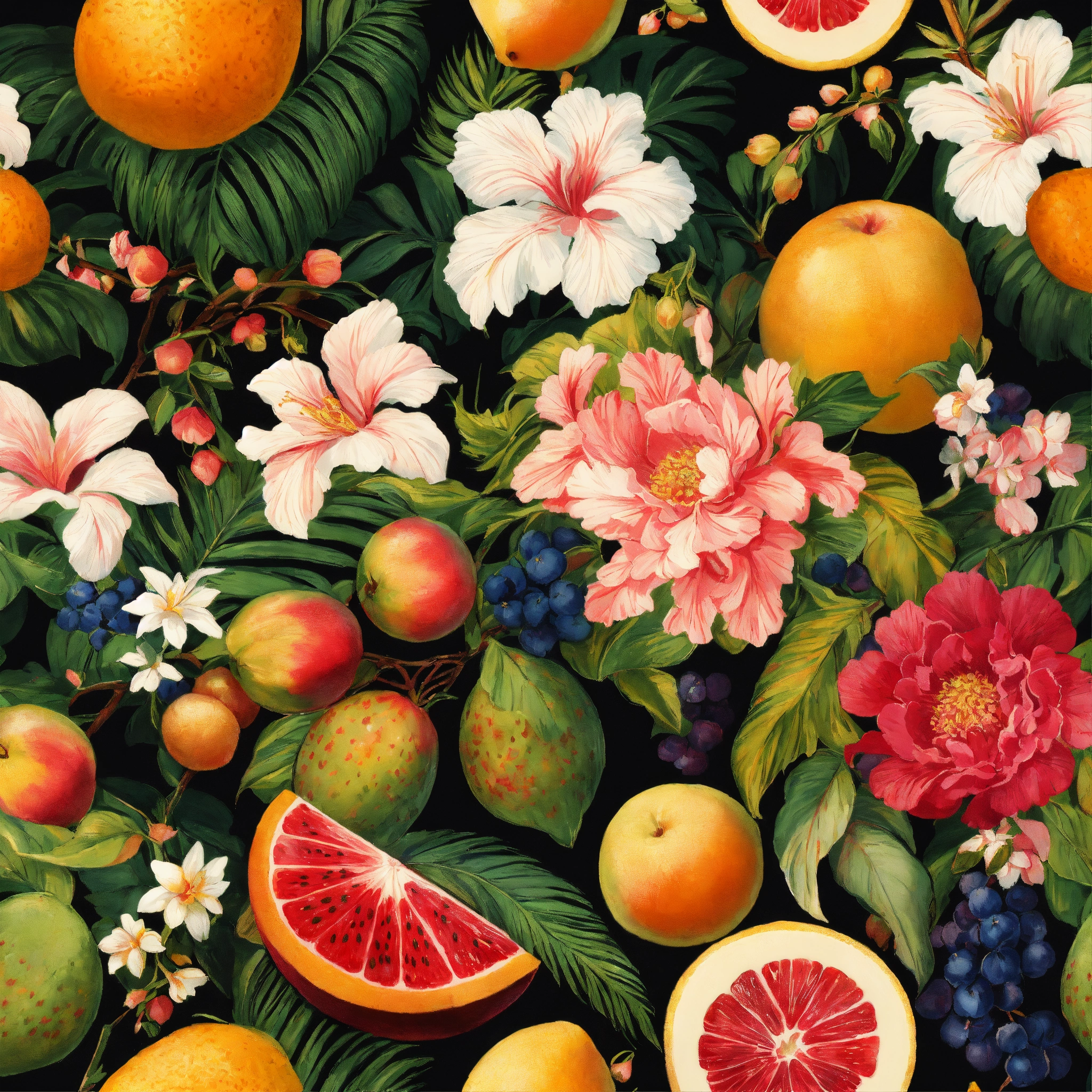 Lexica - Create a tile seamless repeating of a stylistic Rococo ...