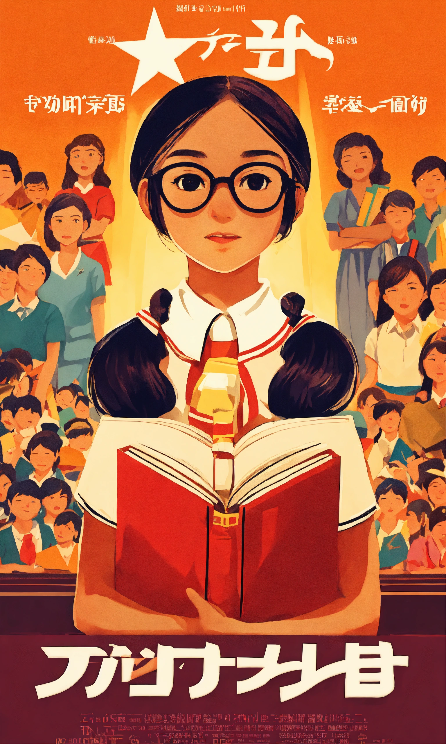 Lexica Film poster Name "The Power of Education" moderns school