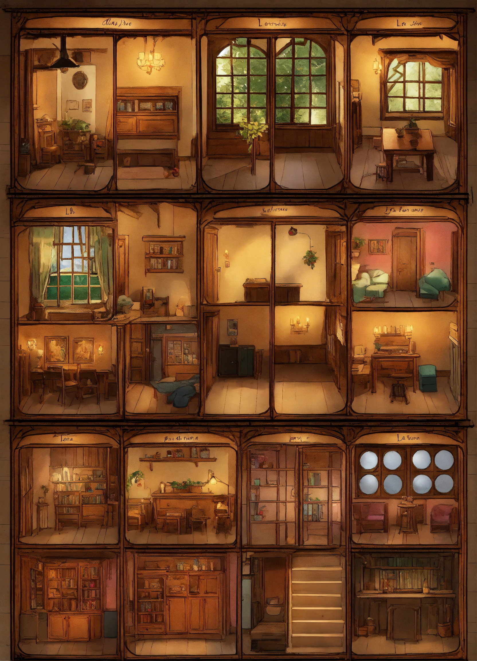 Lexica - La carte de l'intérieur d'une maison pour une session de jeu ...