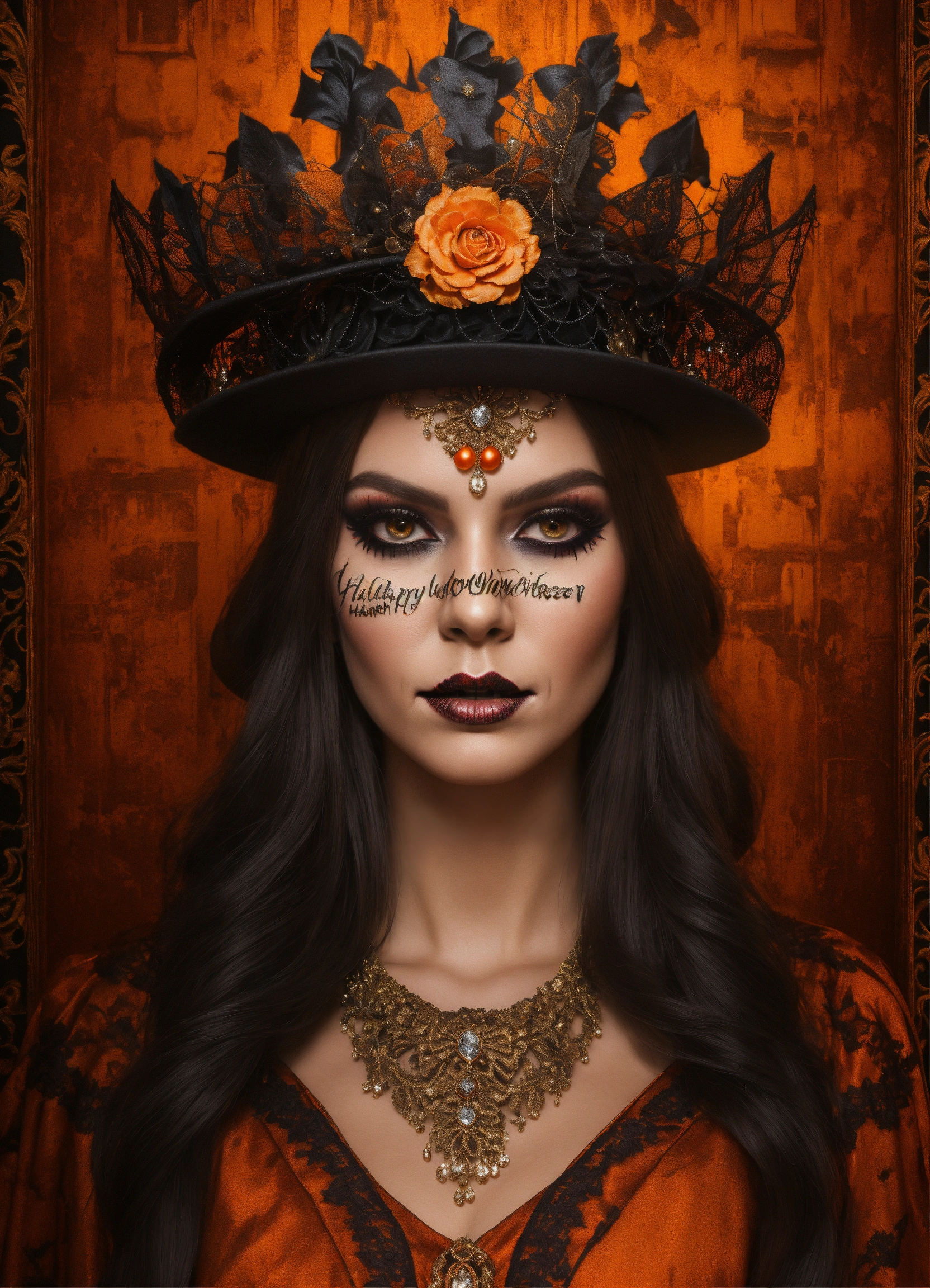 lexica-beautiful-spooky-25-year-old-queen-of-halloween-in-an-elegant