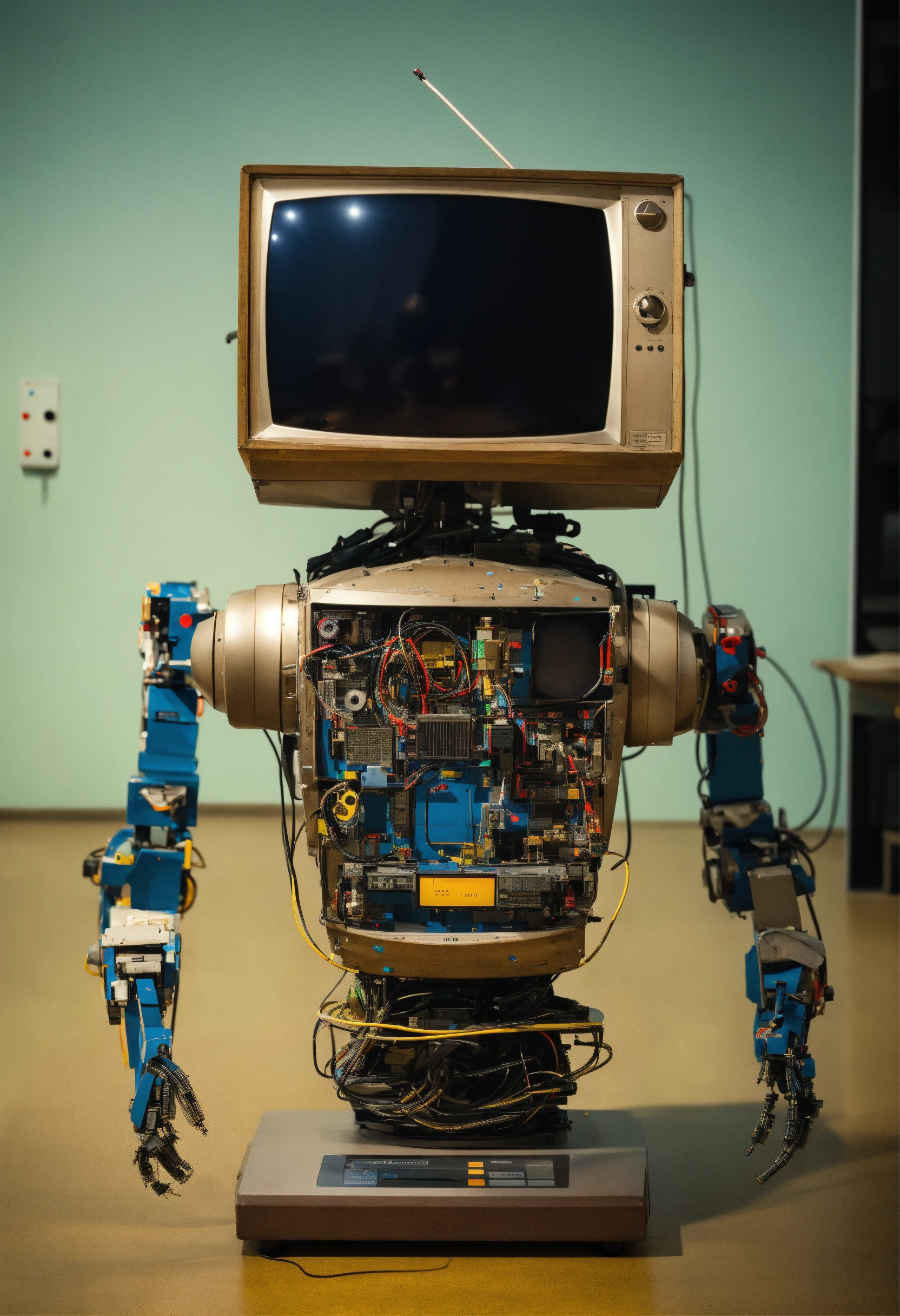 Lexica - Robot tv, a torso with a TV instead of a head