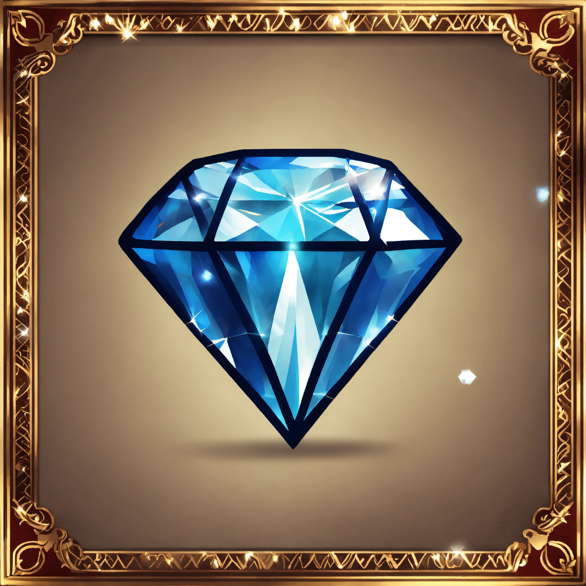 Lexica - Diamond icon, for card game with transparent background