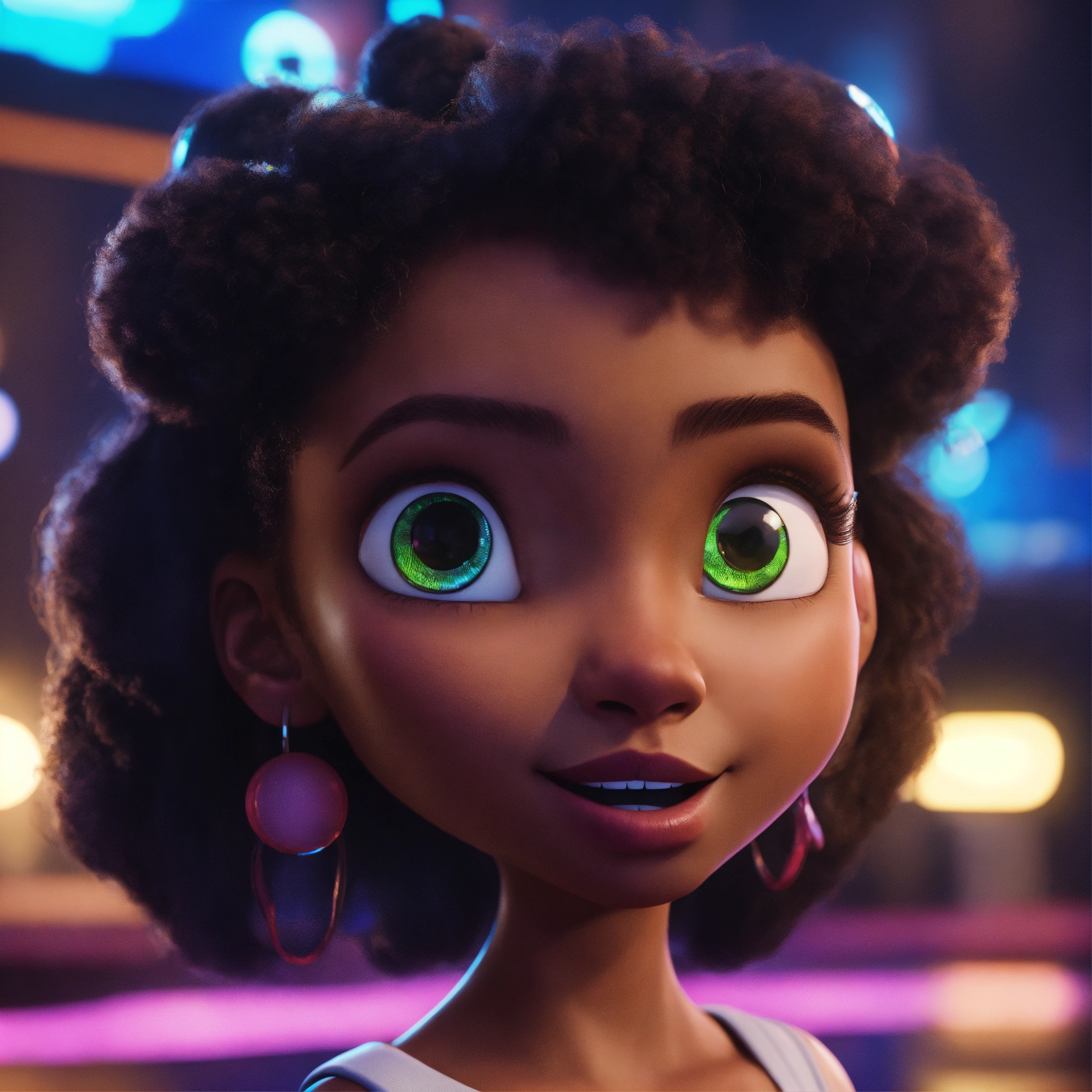 Lexica - A cartoon wave form is a mouth on the screen with 2 cartoon ...