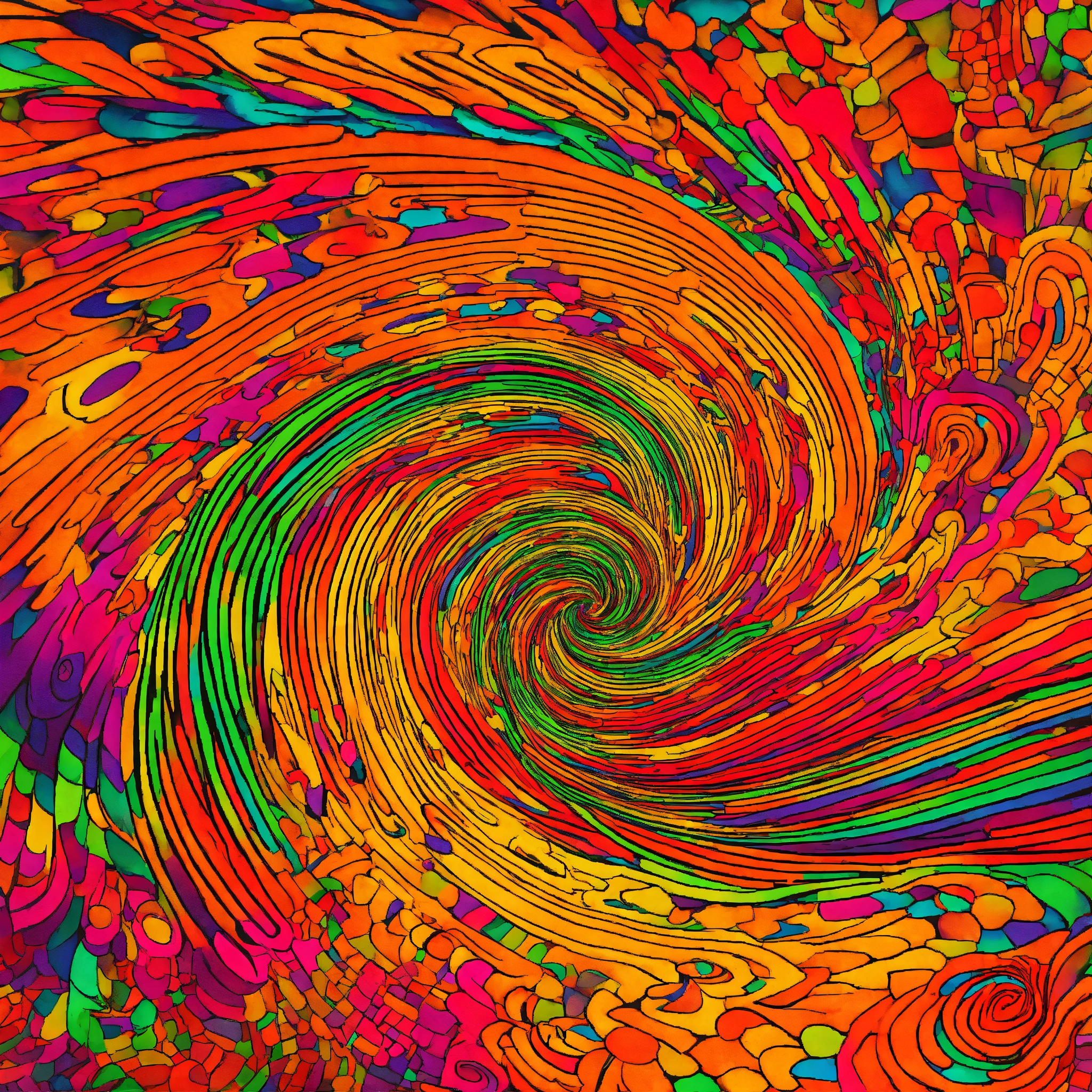 Lexica - Psychedelic colorful hypnosis