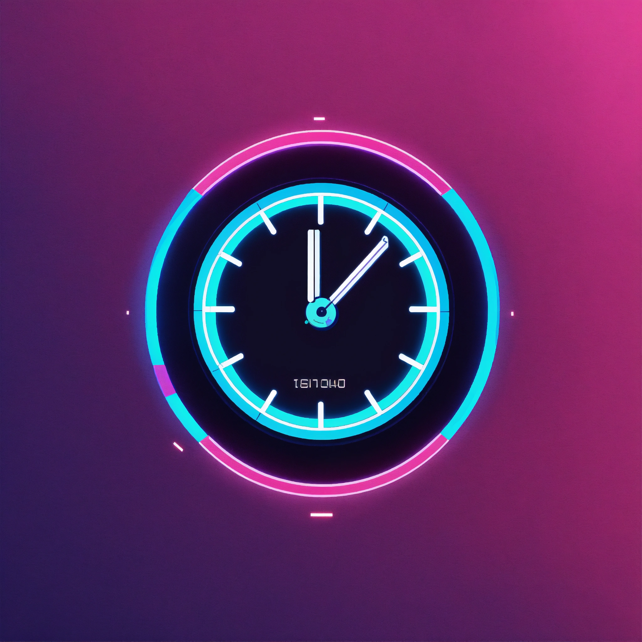 Lexica - Running digital clock logo design, graphic design, simple ...