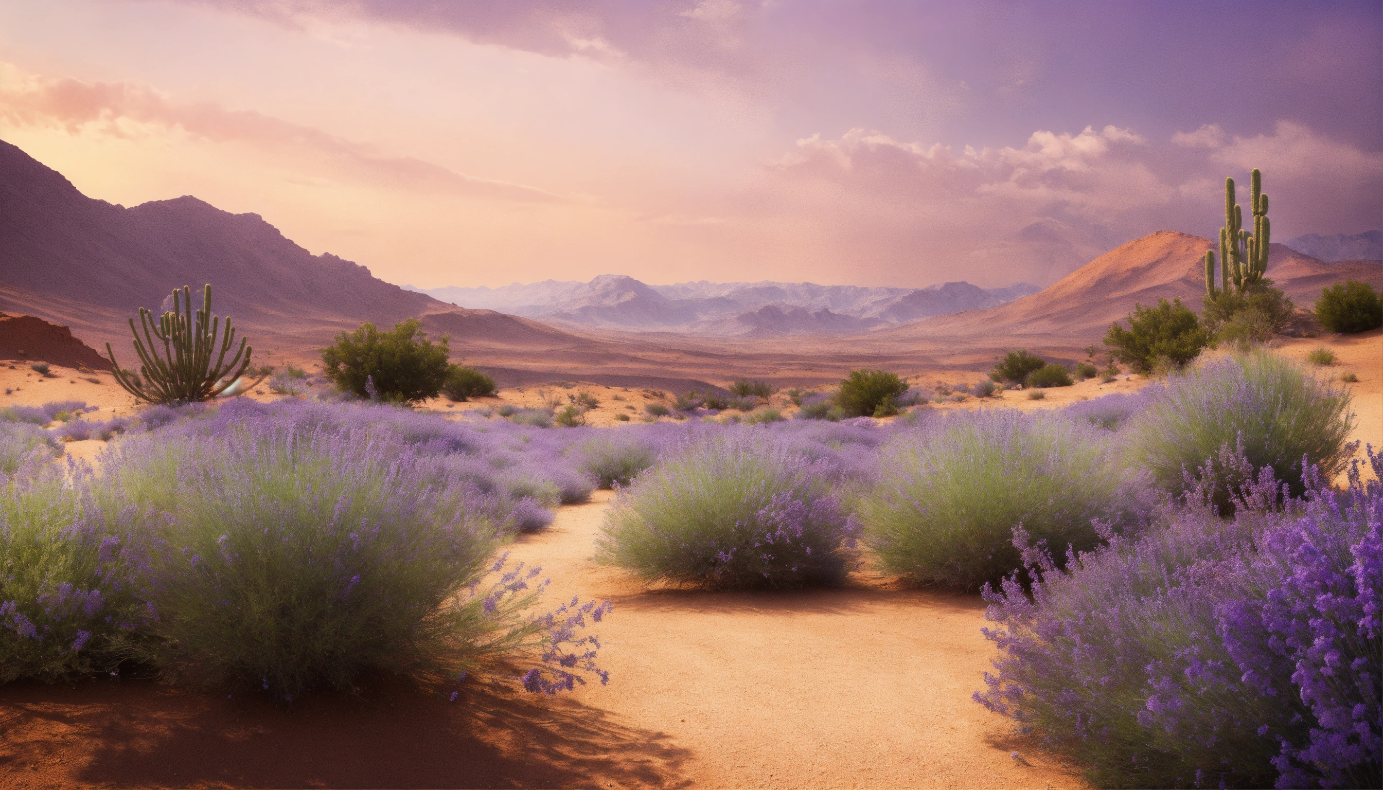 Lexica - A desert background with some spring herbs, And a little ...