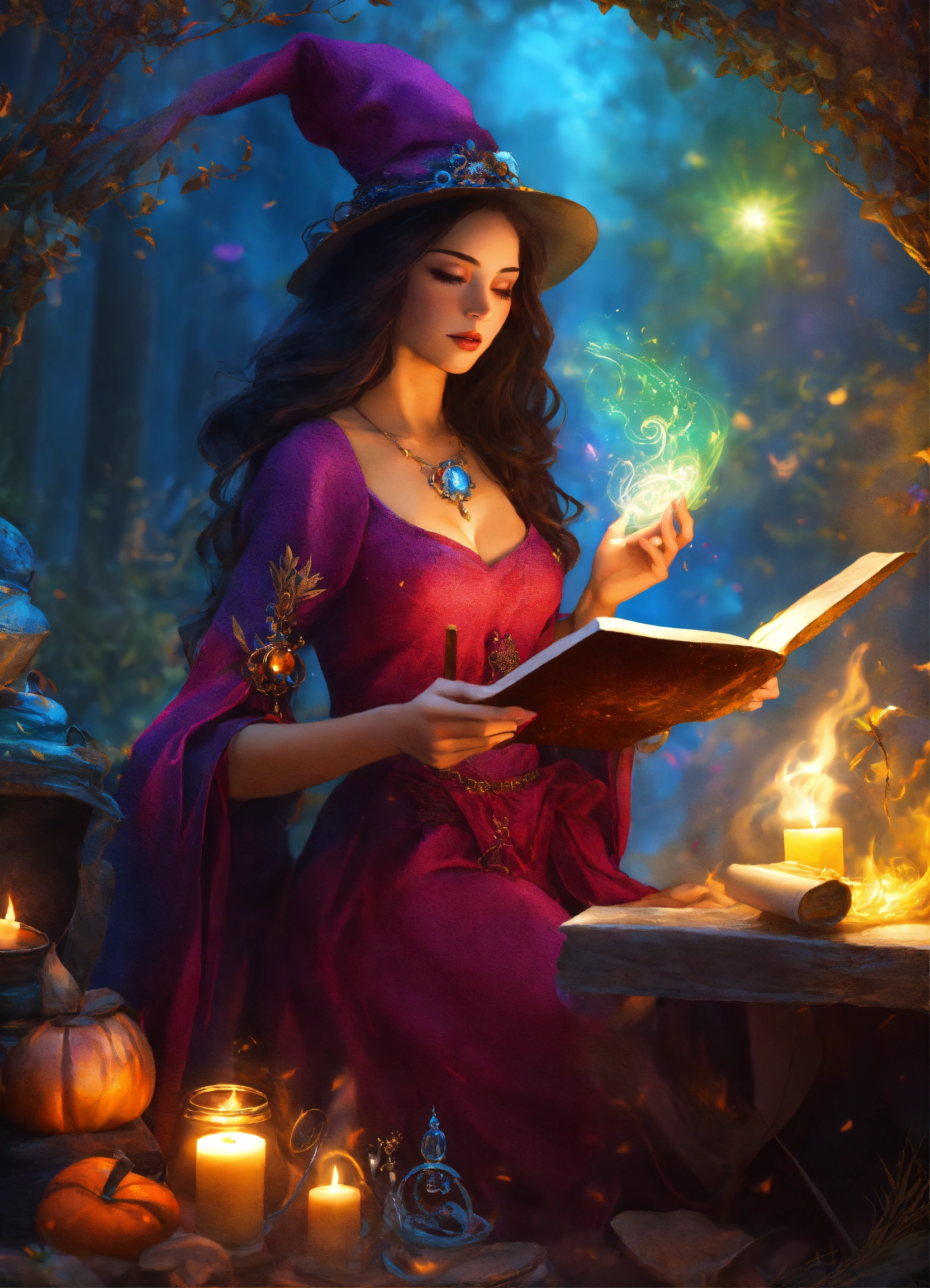 Beautiful Witch Fantasy Art