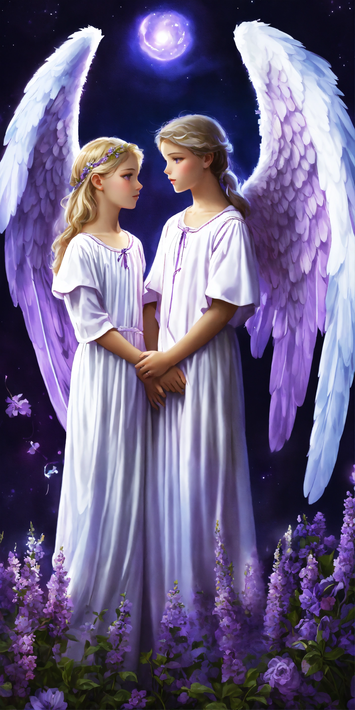Lexica - 2 Guardian Angels, one is a boy and the other angel is a 7 ...