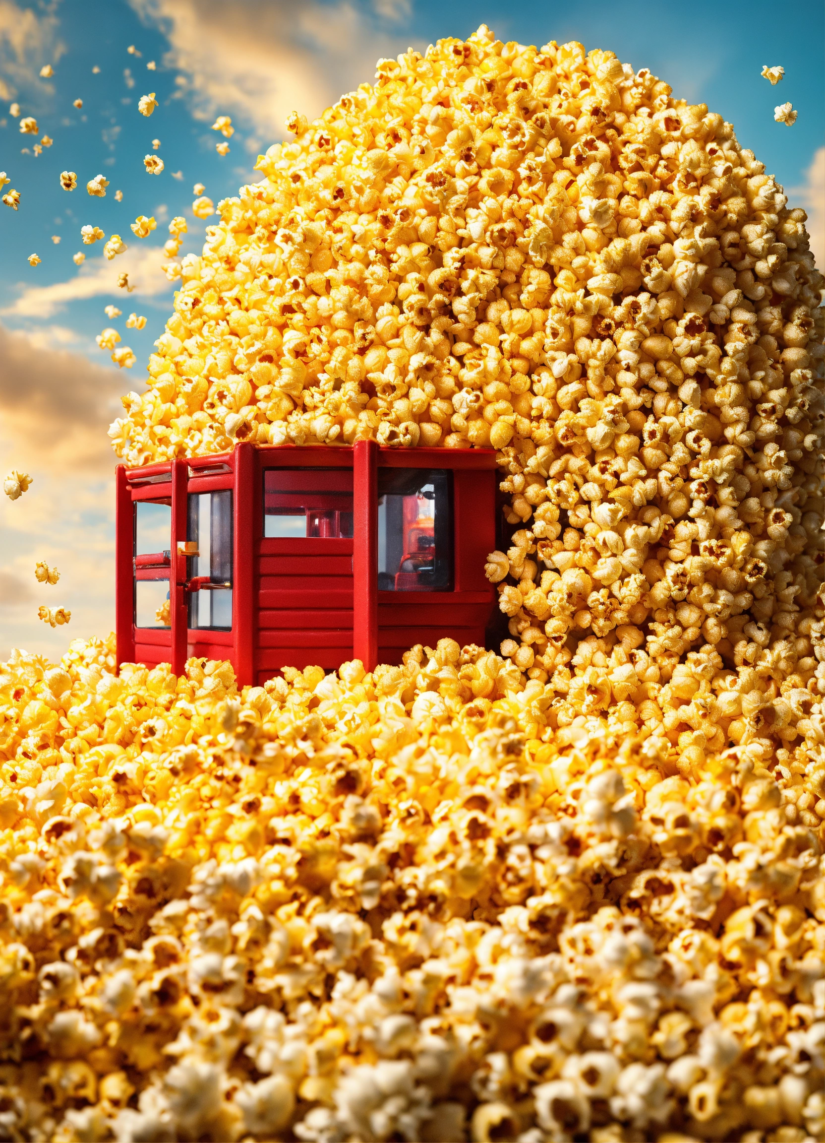 Lexica - Pentegon about to be crushed by giant popcorn