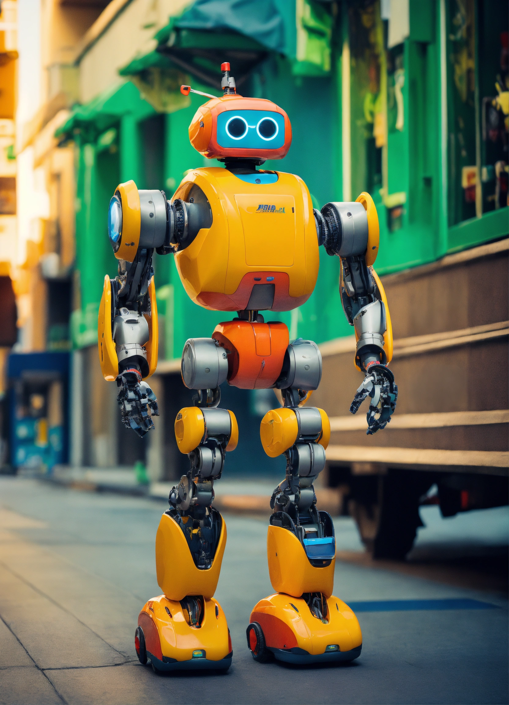 Lexica - The robot's facial expression should be one of determination ...