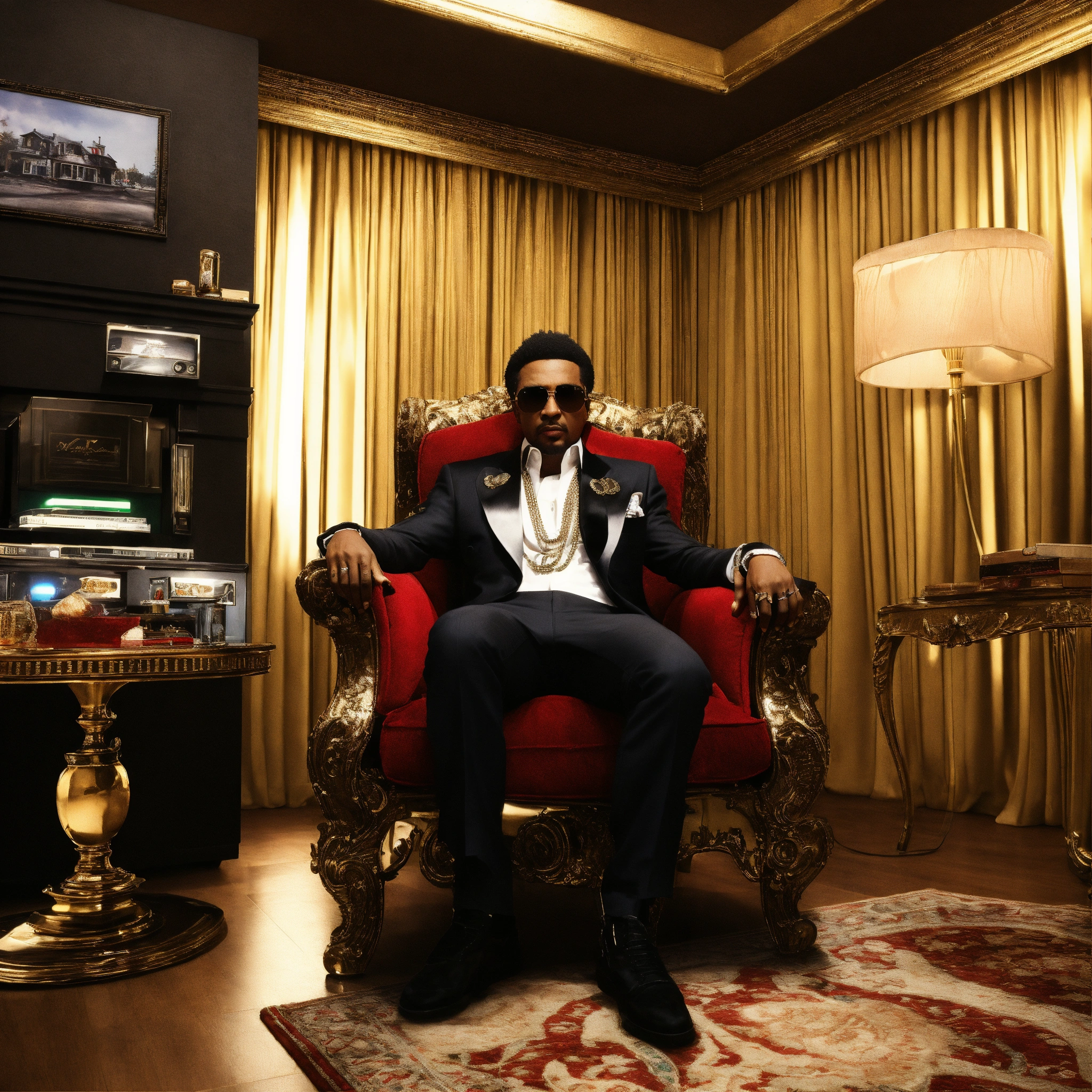 Lexica - Album artwork, 3d, full hd, 4d , revolver, dollar, living room ...