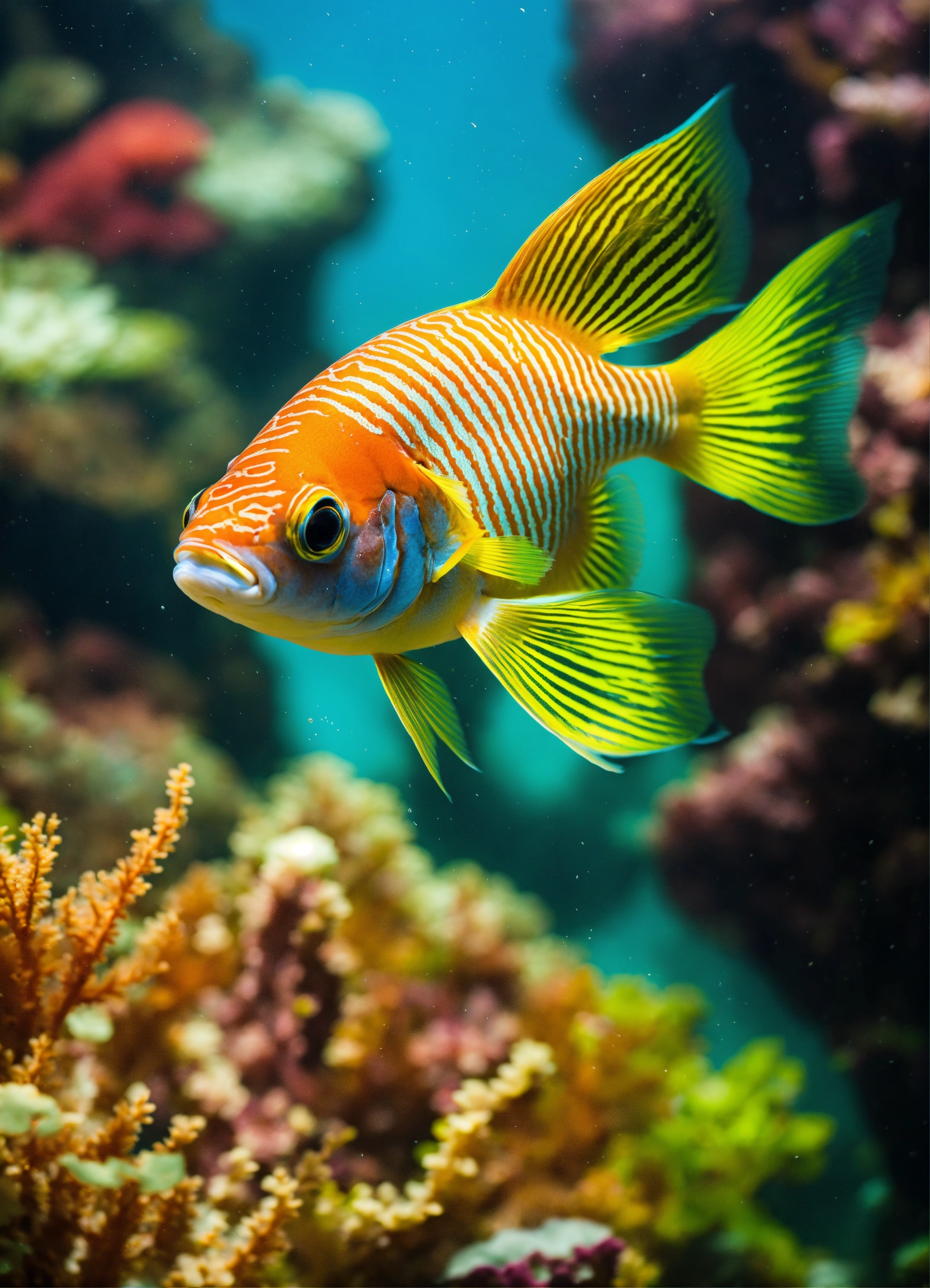Lexica - Beautiful fish in clear water