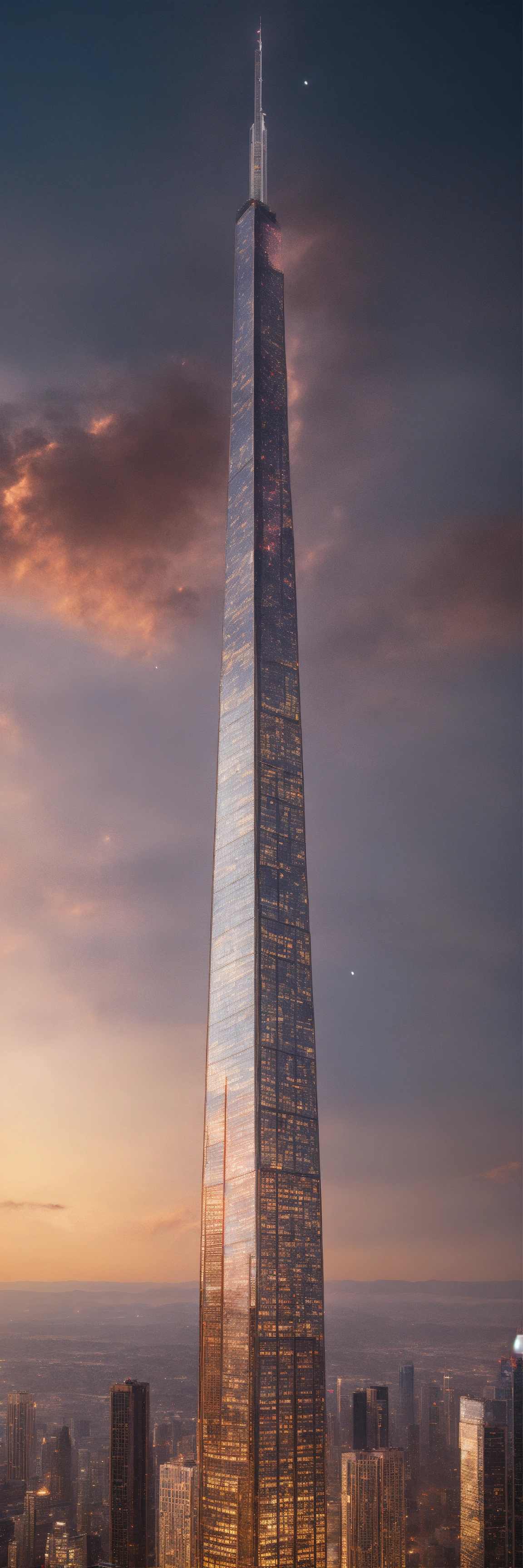 Lexica - Skyscraper tall reaches space