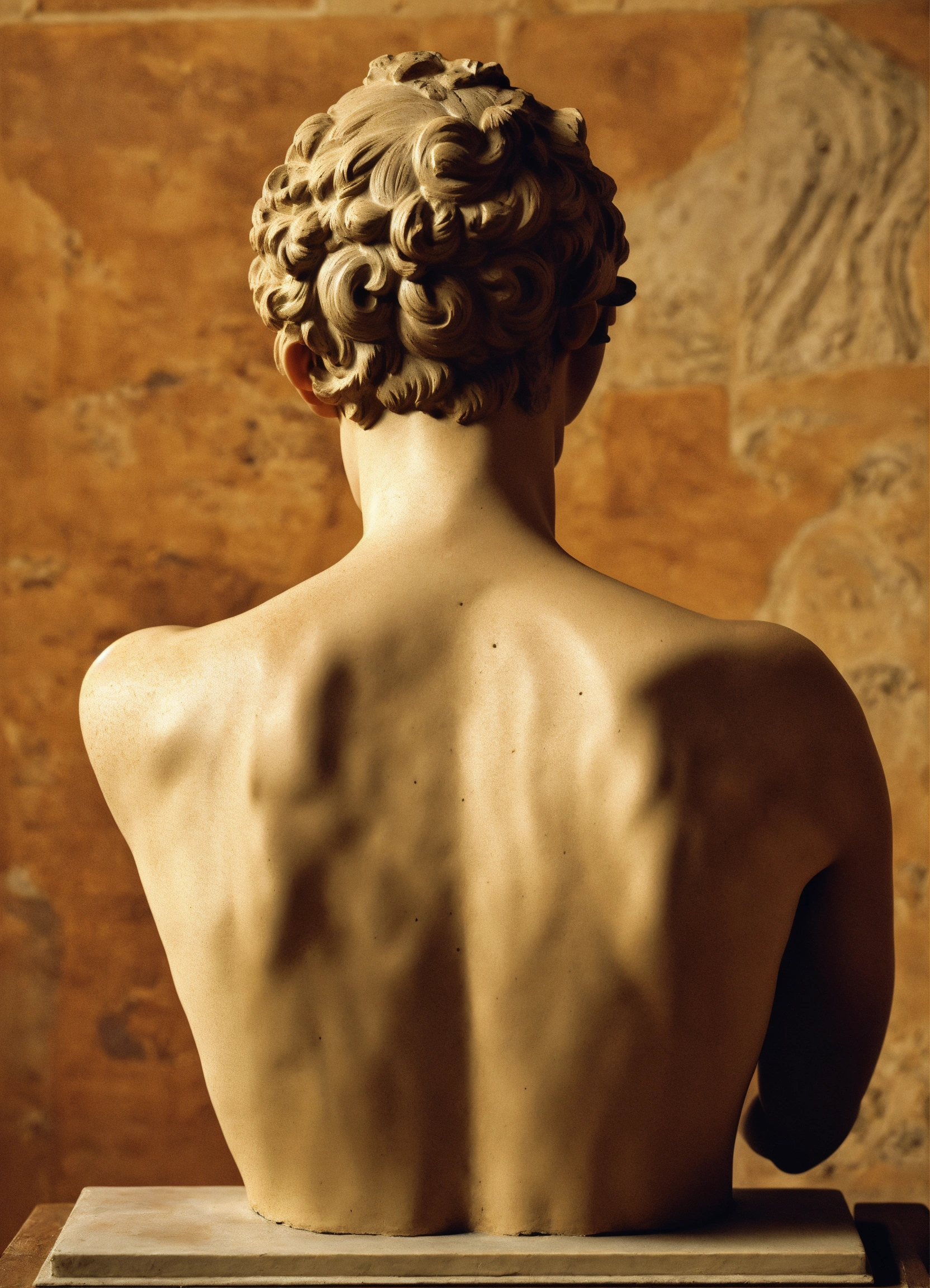 Lexica - Classical sculpture of a person's back
