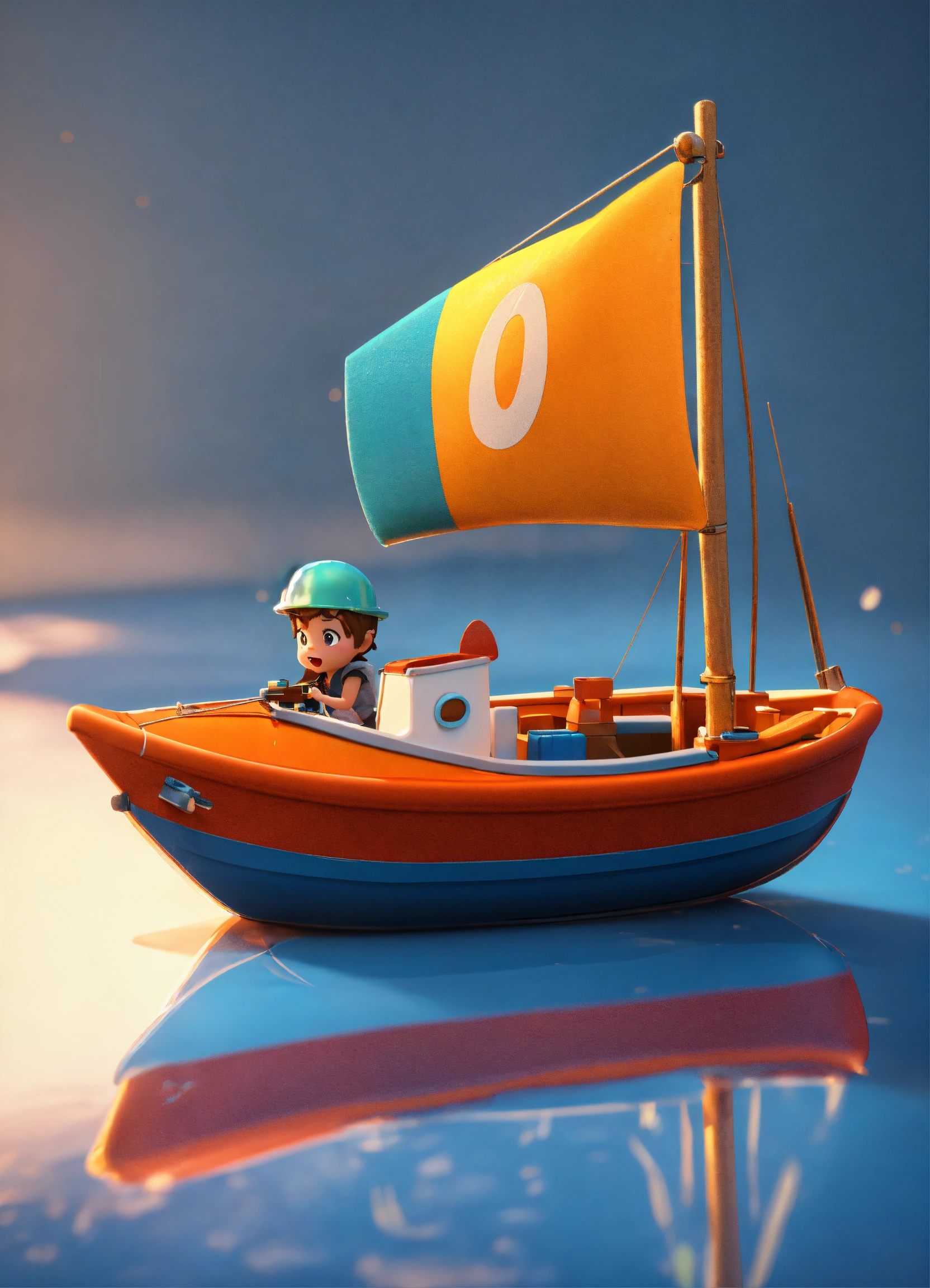 lexica-a-small-boat-for-kids-to-play-realistic-vivid-colors-octane