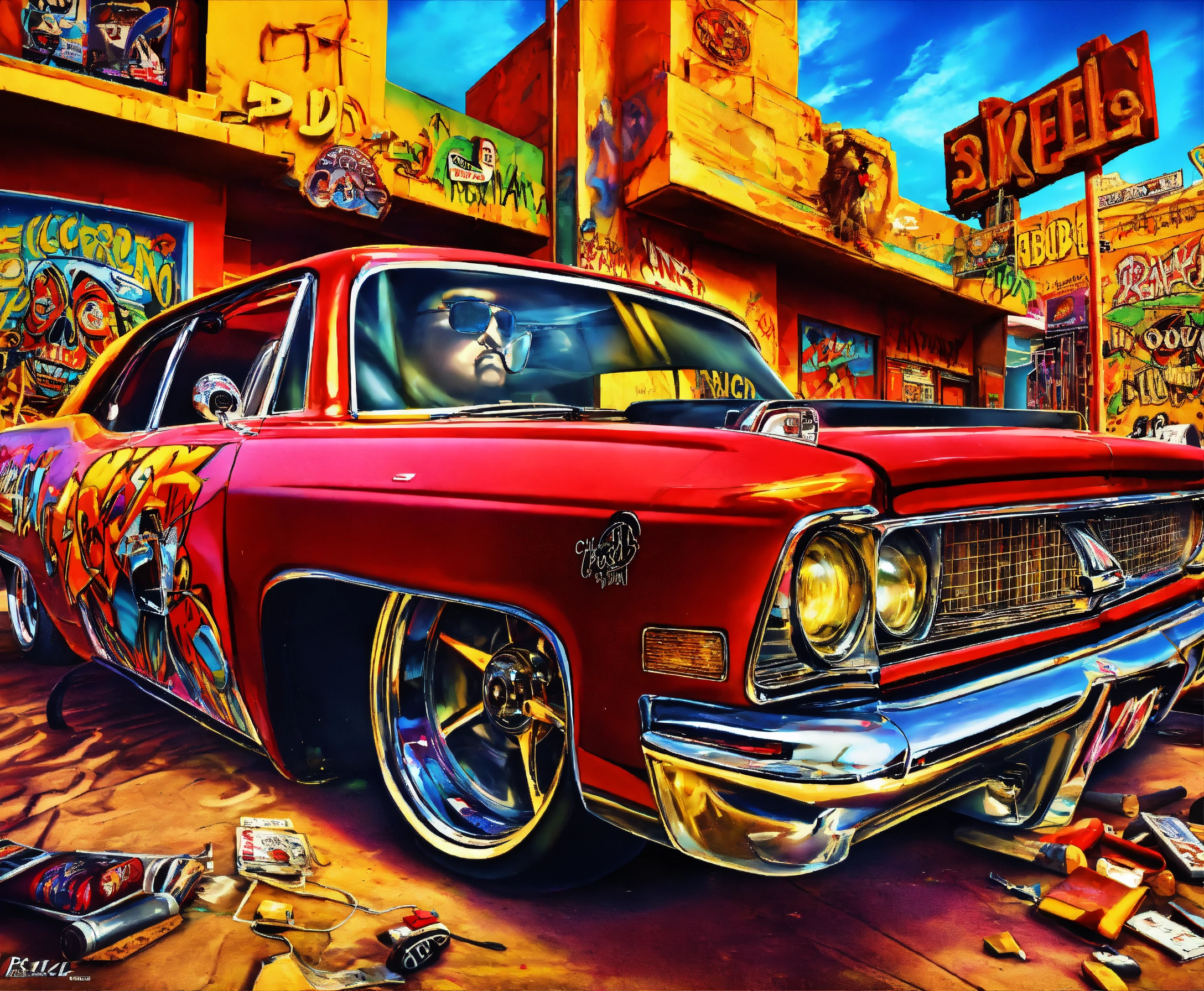 Lexica - Album artwork, 3d, full hd, 4d, chicano rap, lowrider, gangs ...