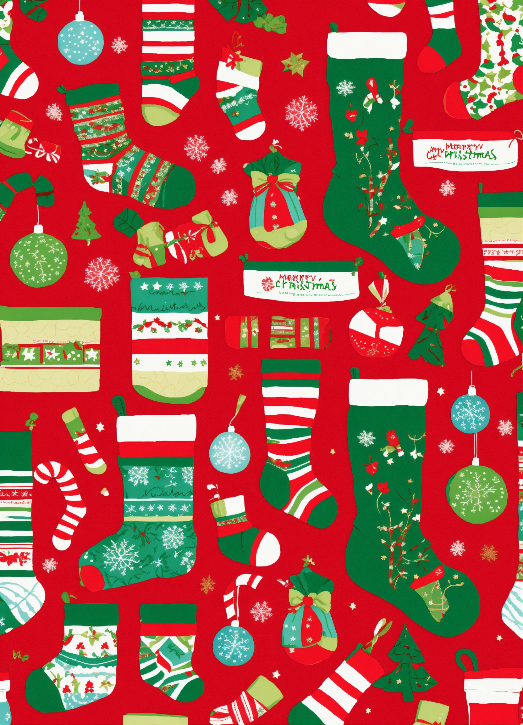 Lexica - Merry Christmas socks pattern