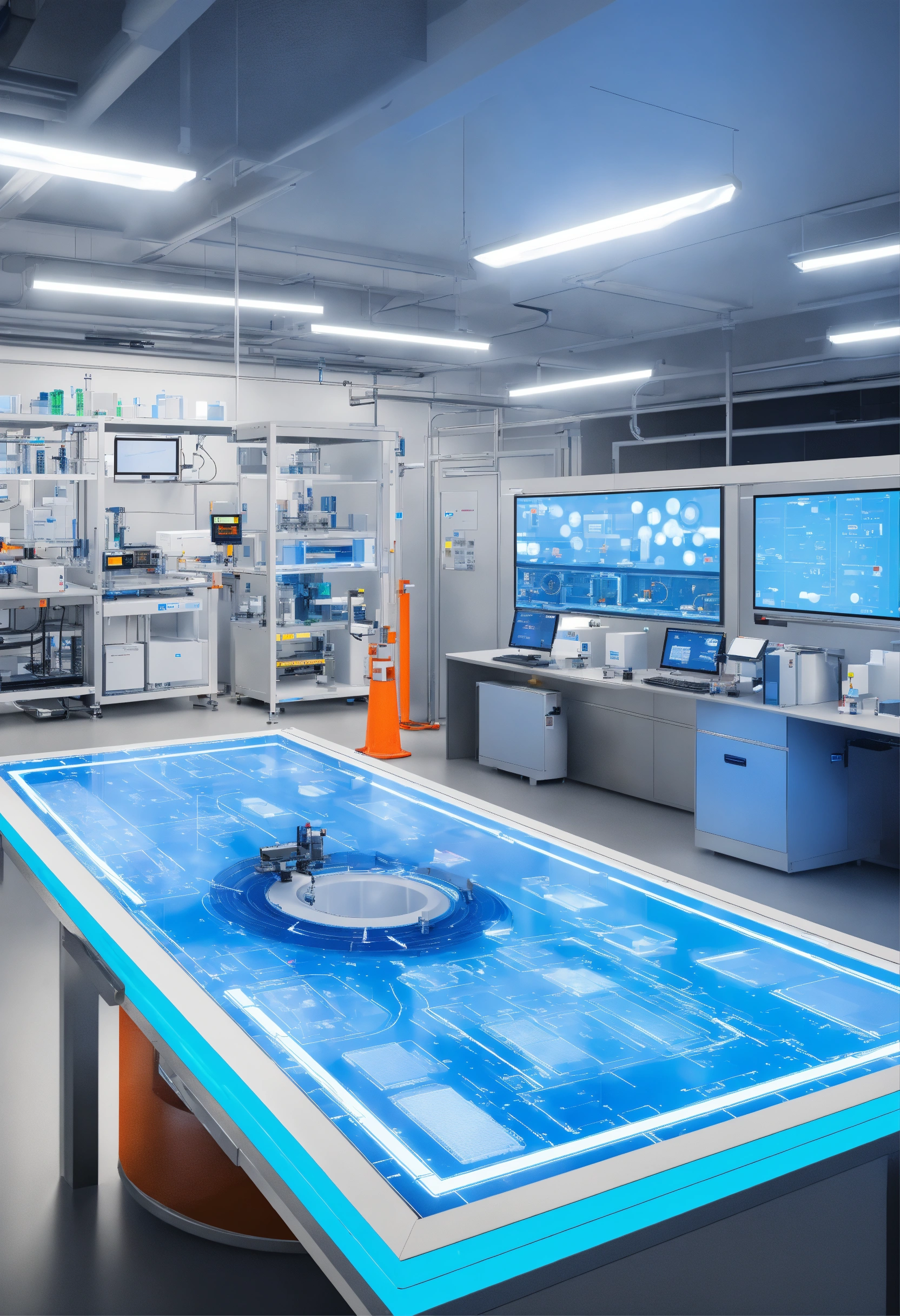 Lexica - Photorealistic visualization of an advanced laboratory setting ...