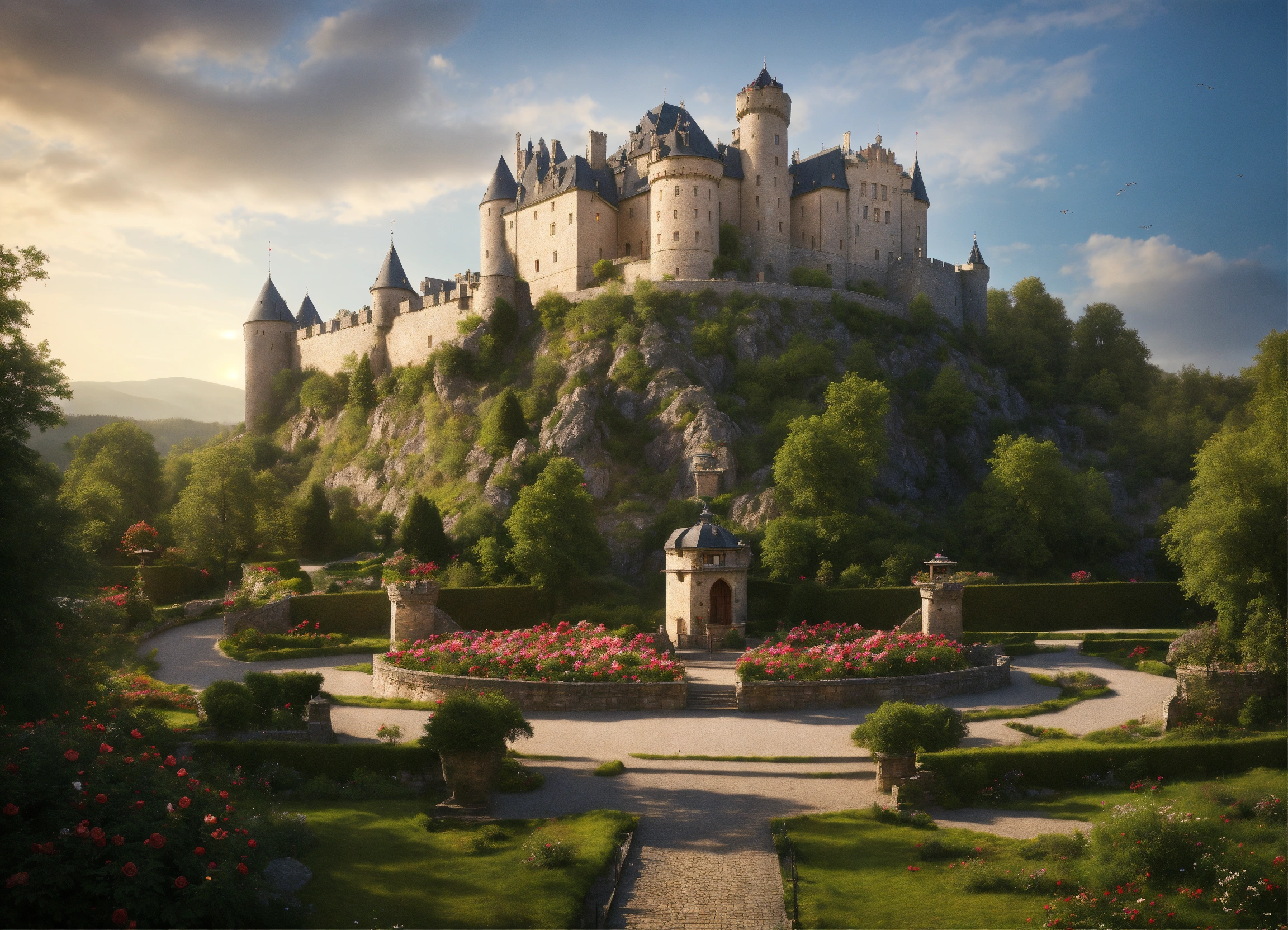 Lexica - Ultra realistic, photorealistic, bird's eye view, on a narrow ...
