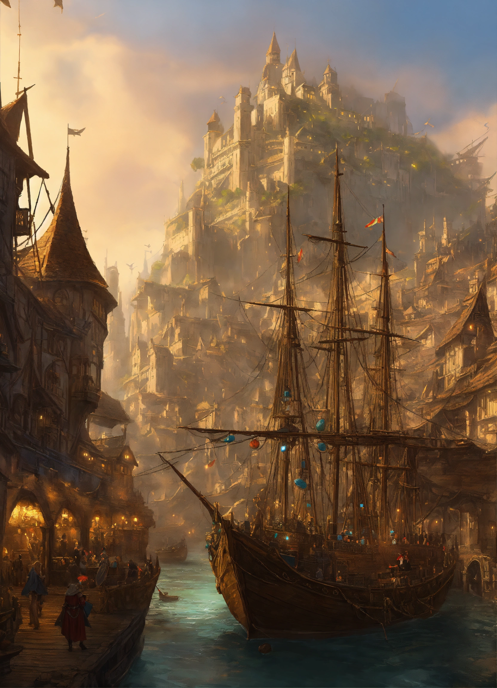 Lexica - A large elven portside trading city, bustling with trading ...