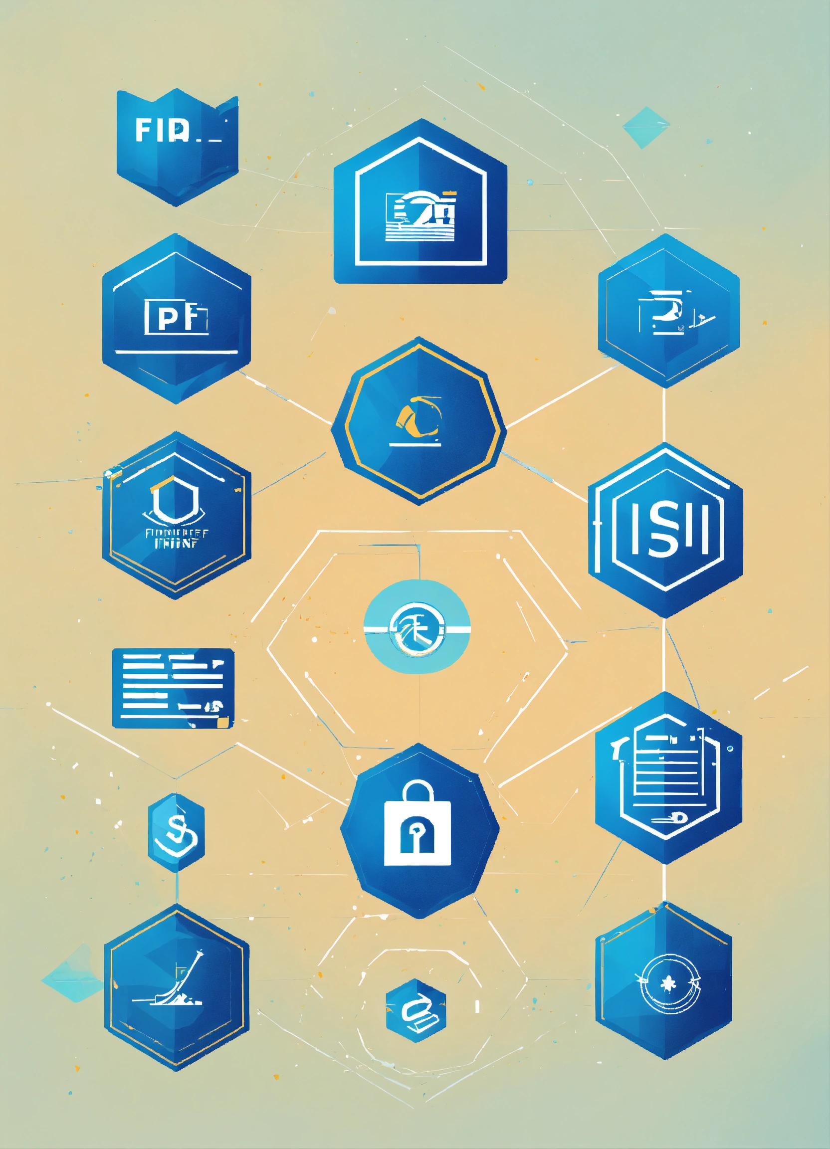Lexica - Logo for FinSecure, account, seccurity, cool, blue