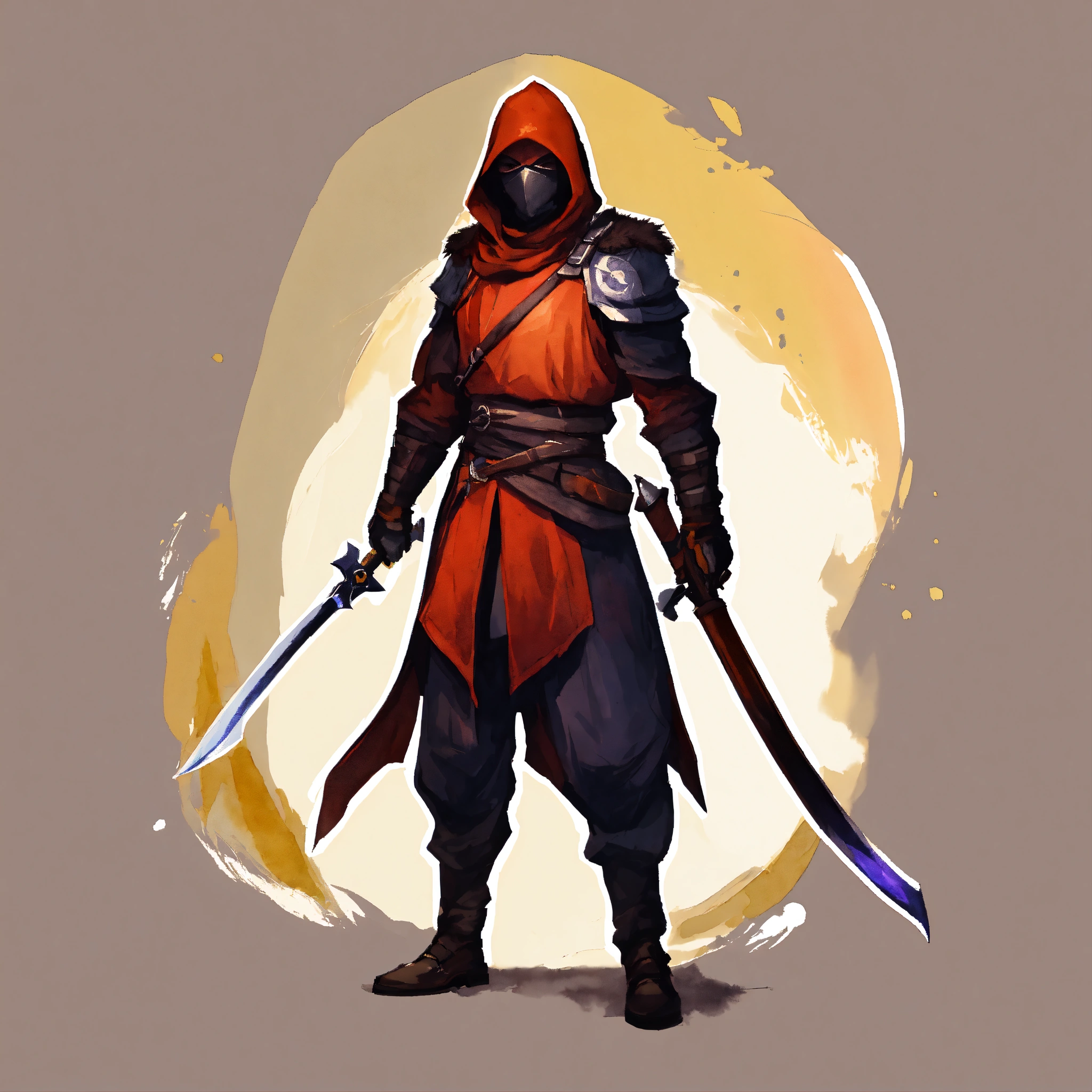 Lexica - Assassin novice, Character talent, game icon, stylized, simple ...