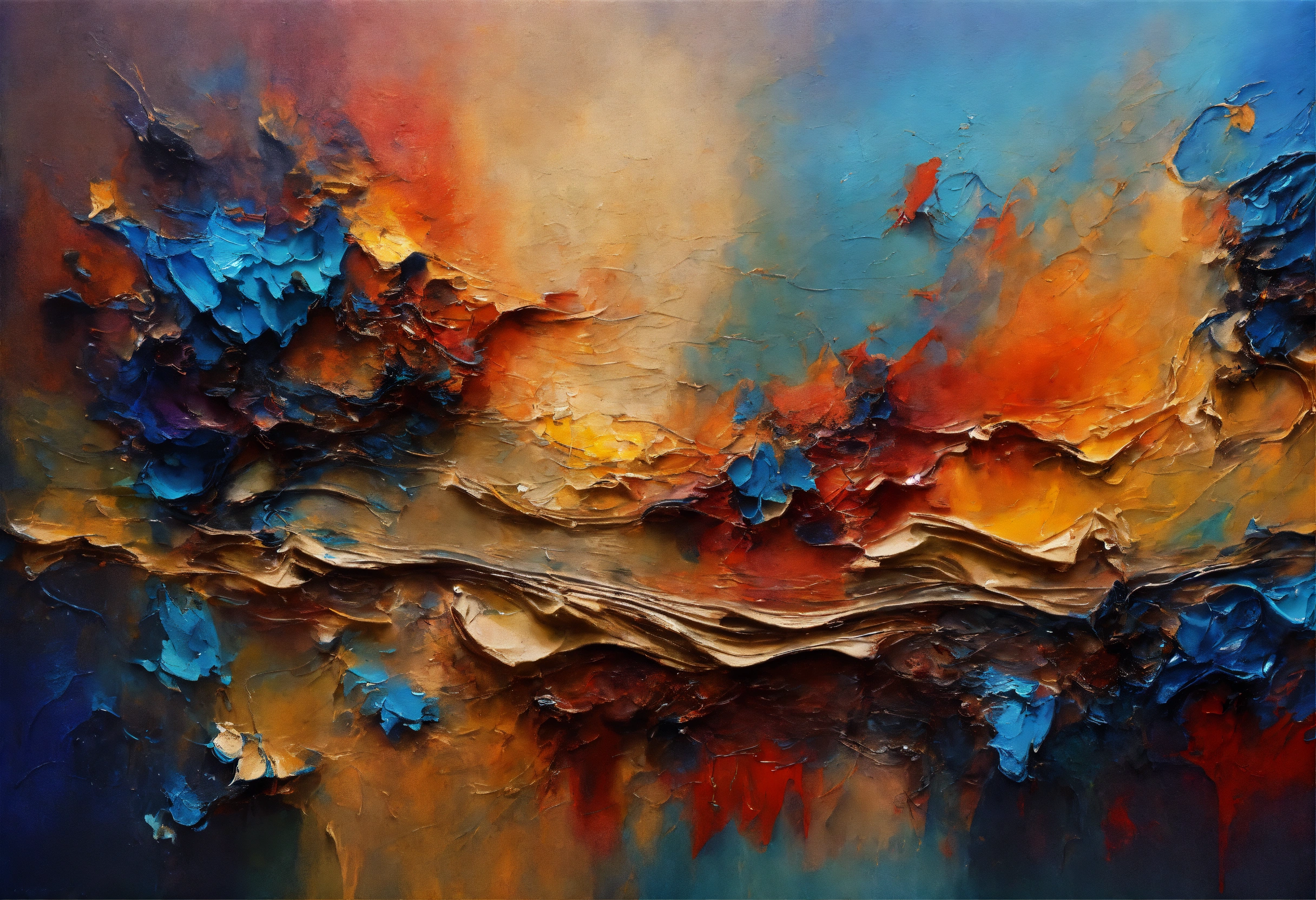 Lexica - Abstract painting with depth soul and so much imagination ...
