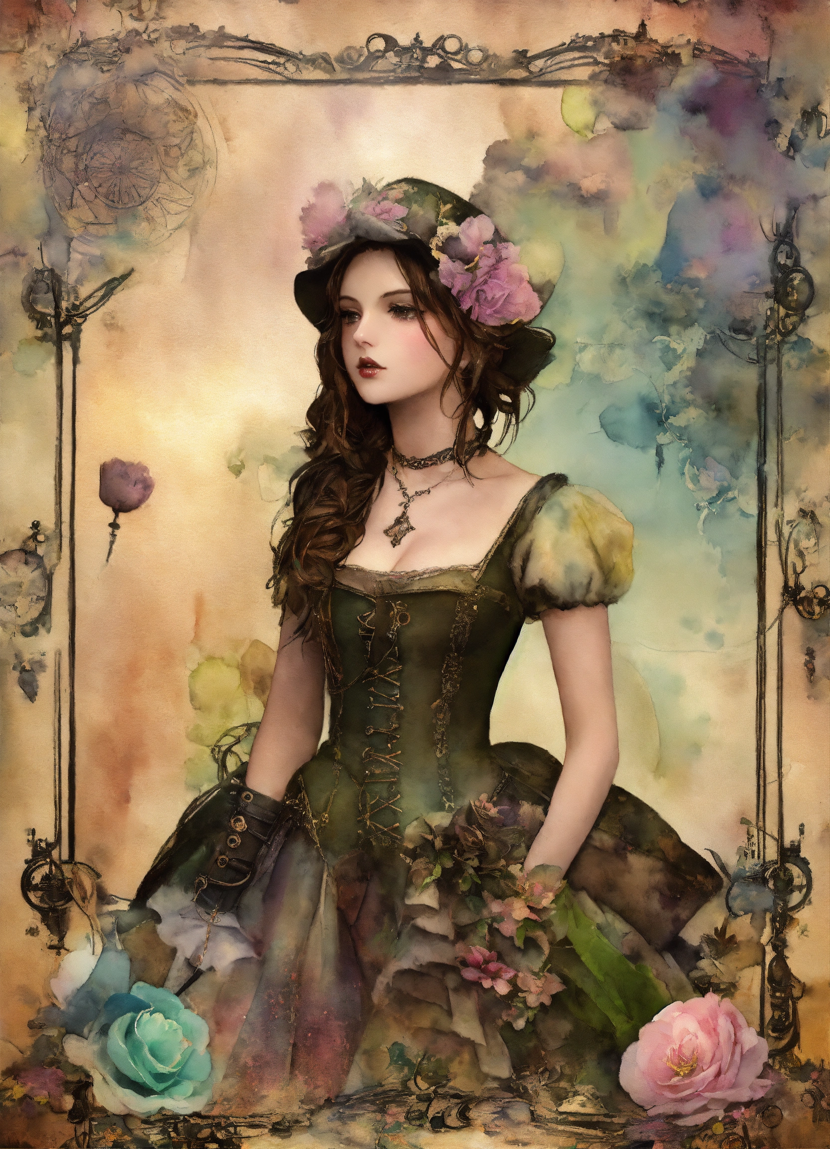 Lexica - Shabby chic dreamy mist pastel junk journals Create detailed ...