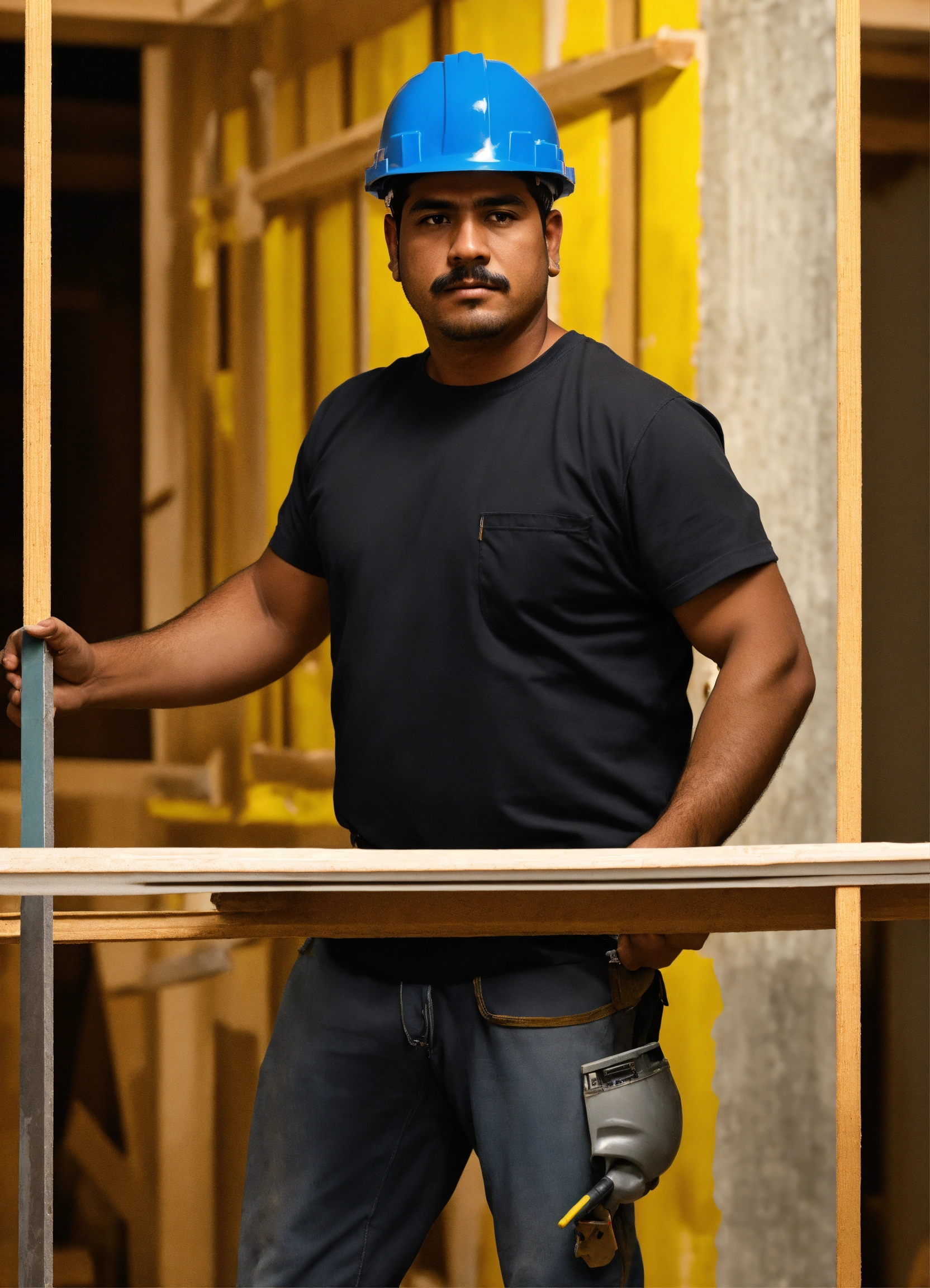 Lexica Please create a realistic imagem of a Mexican man working in