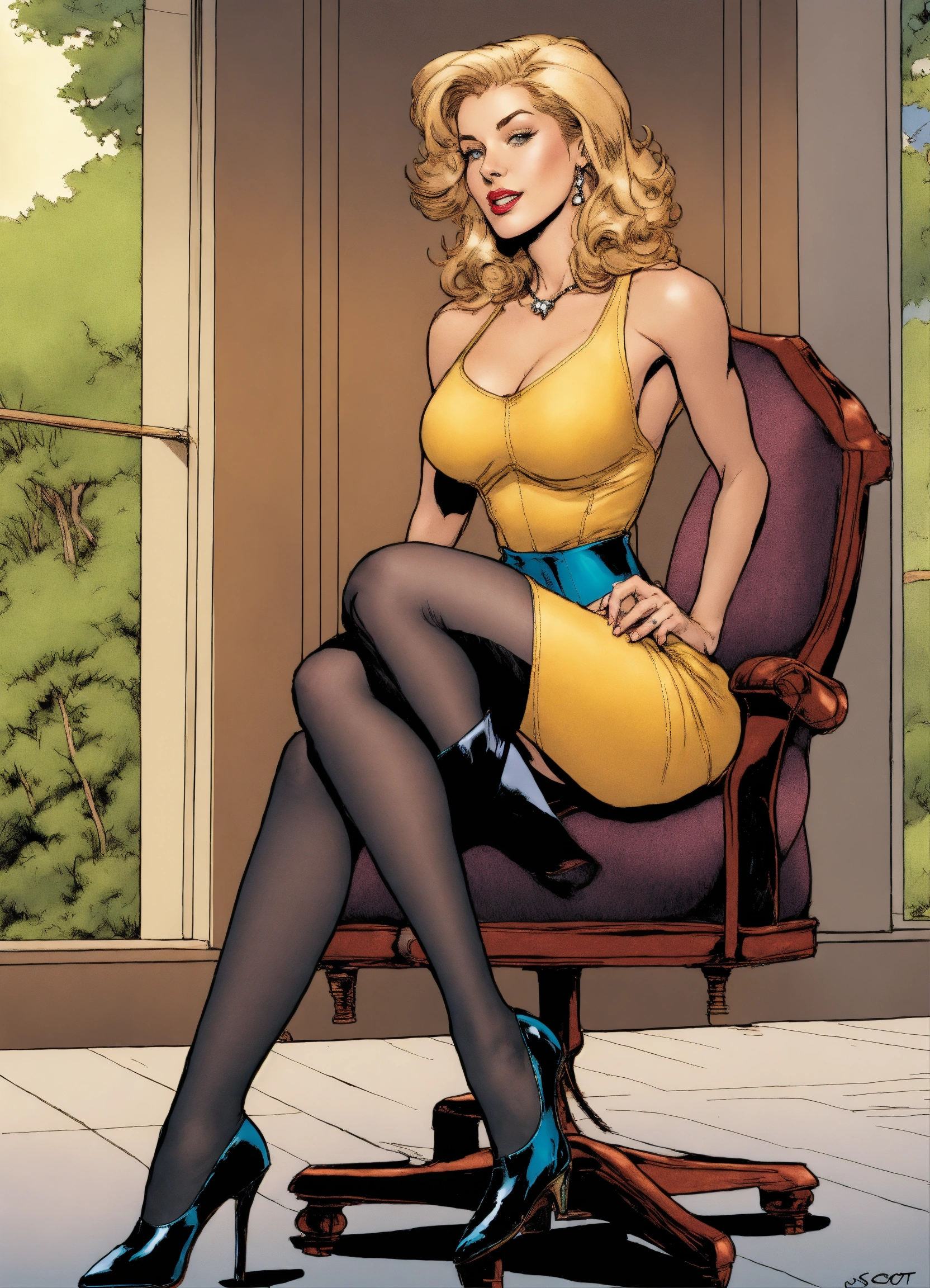 Lexica Jane Herron From John Persons Comics Wearing A Pencil Skirt 