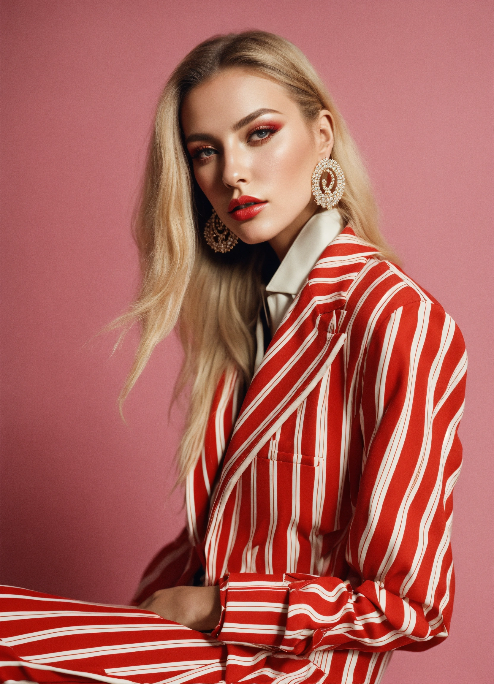 Lexica - Portrait of haute couture beautiful Russian fashion model ...