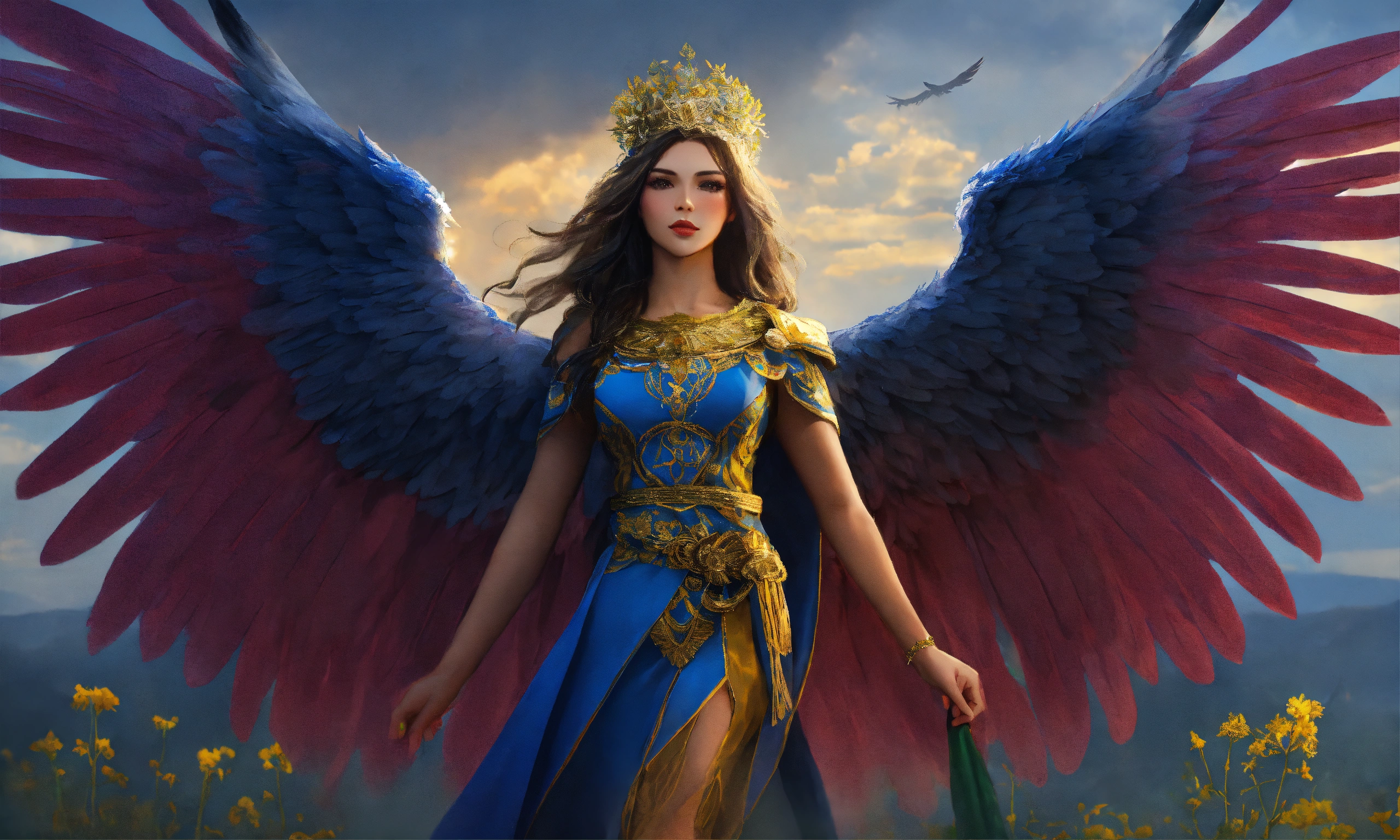 Lexica - Herb of Ukraine as woman with wings