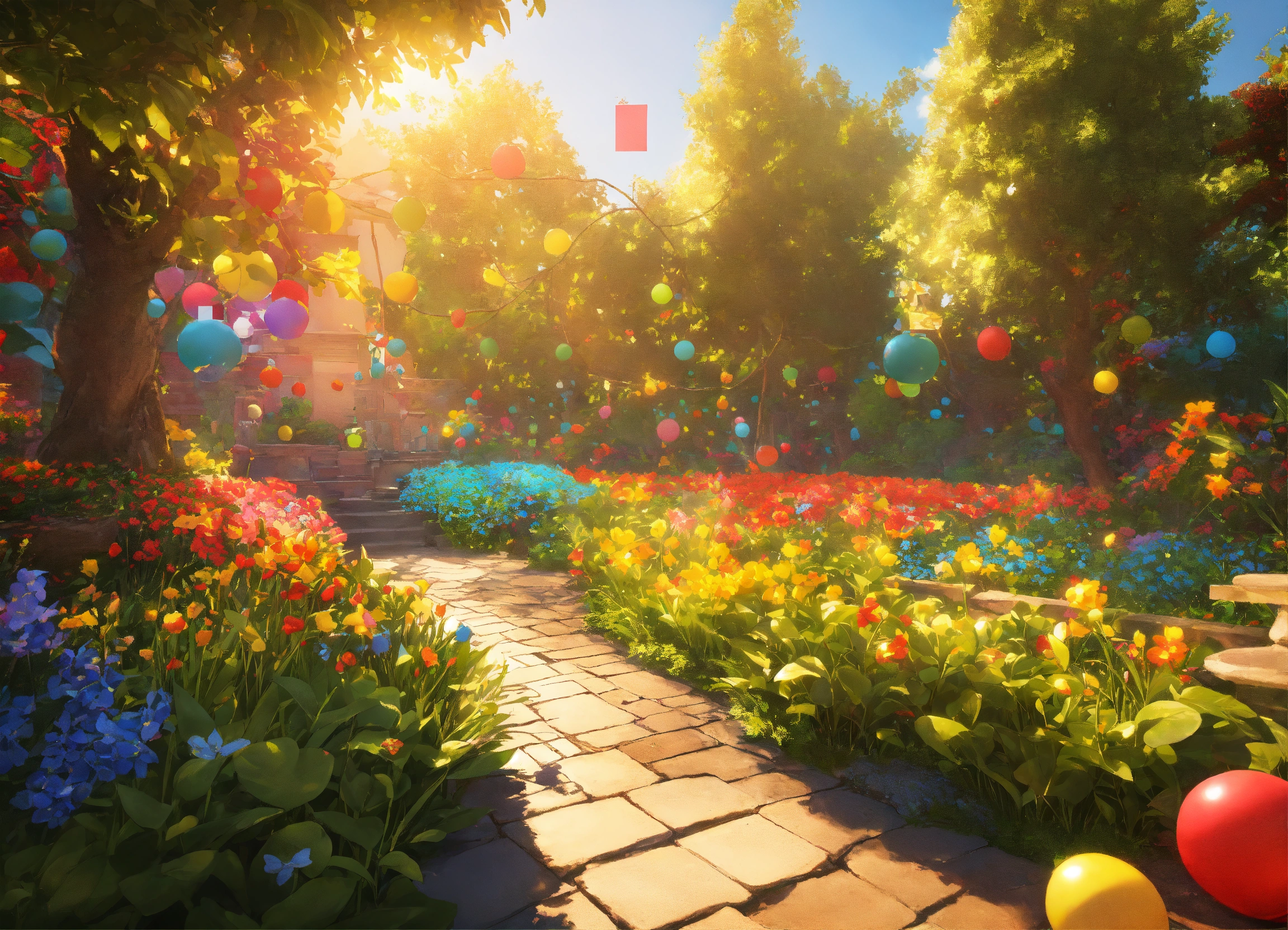 Lexica - Design a vibrant and engaging background for a color-matching ...