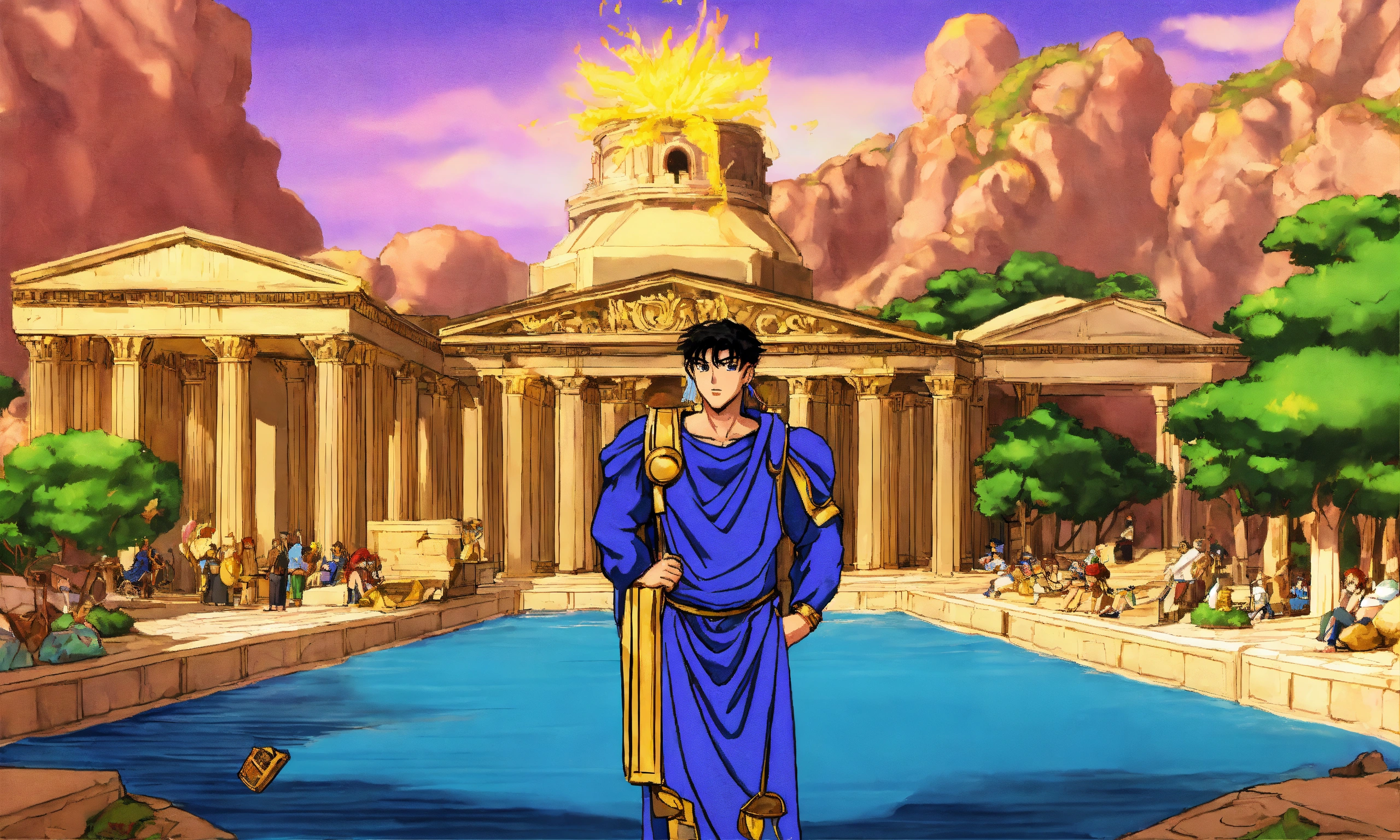 Lexica - Anteus from Greek mythology, earthbound, 90s anime style