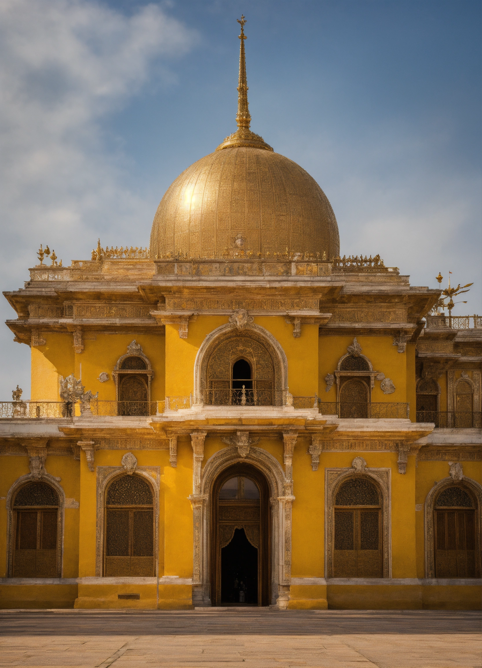 Lexica - A complete picture of a royal palace building with a dome