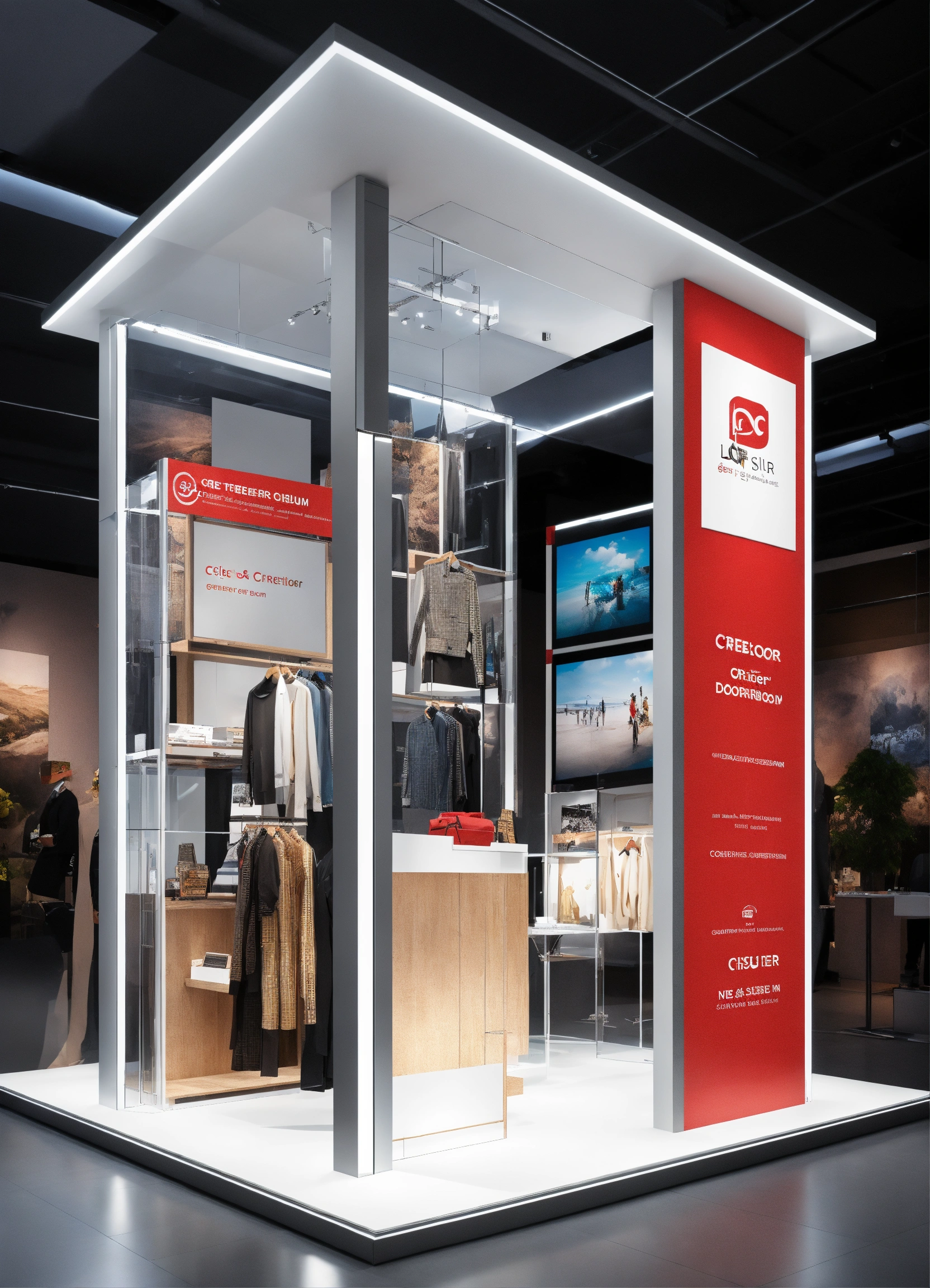 Lexica - Design an exhibition stand rectangular shape that is three ...