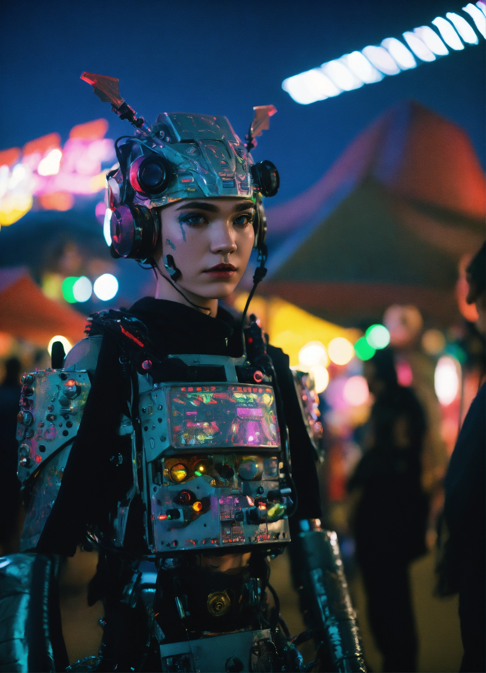 Lexica - Photorealistic 3D portrait Grimes Boy Alien Mech Angels in ...