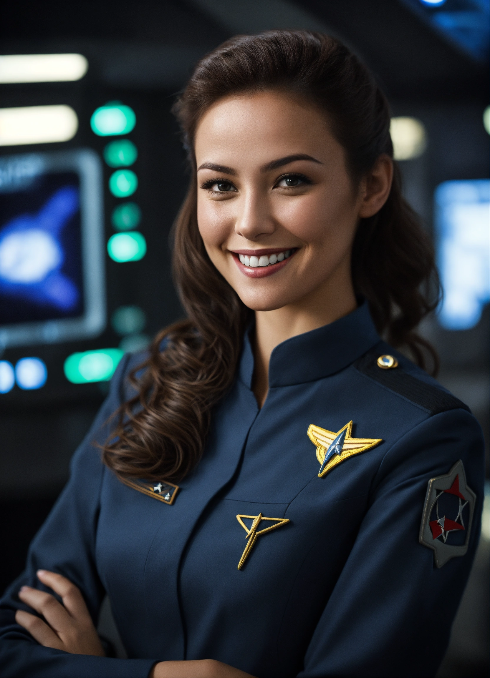 Lexica - An Attractive female smiling wearing a Starfleet Engineering ...