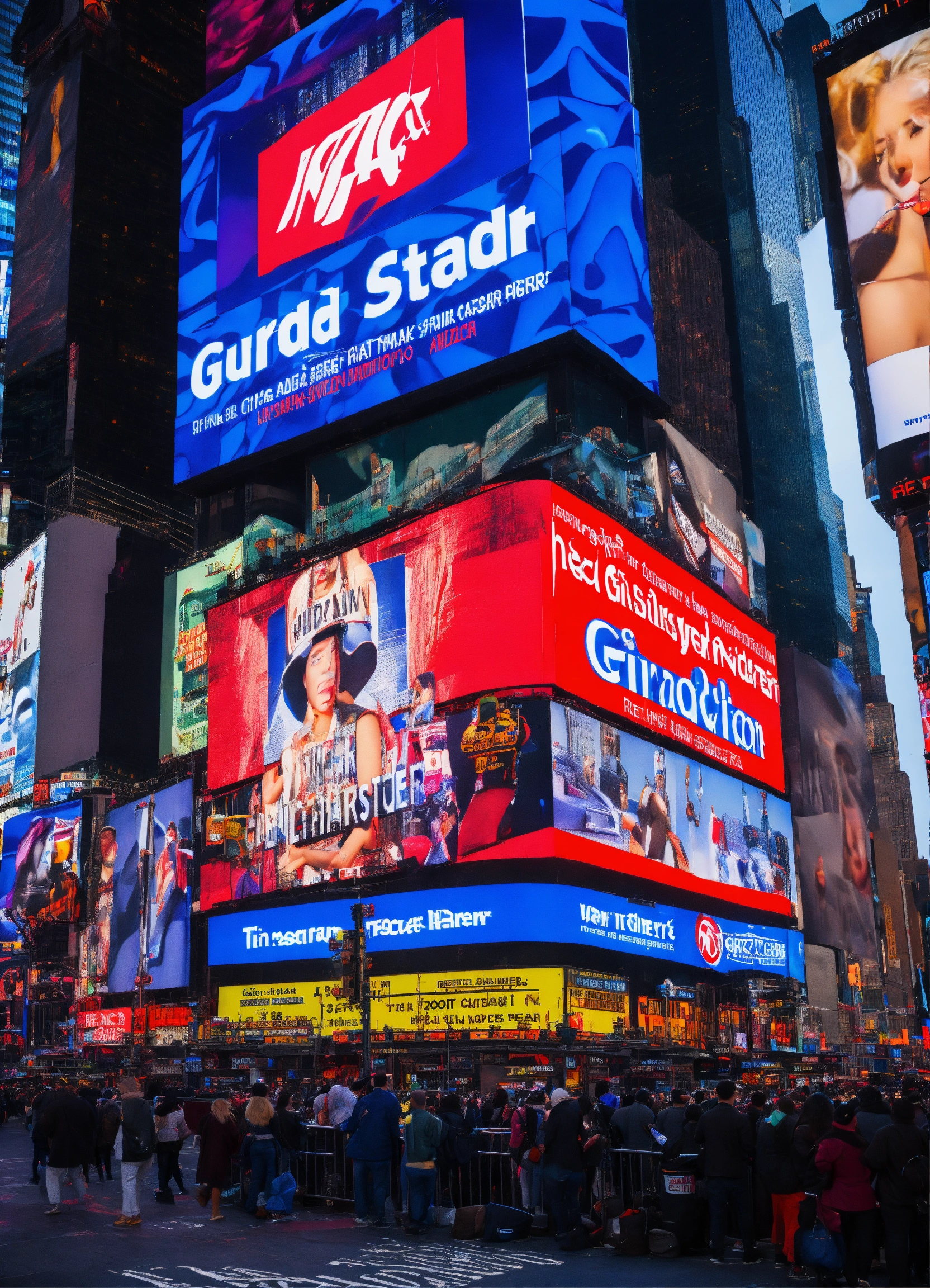 Lexica - Grinder Nation Radio in the advertisements at Times Square