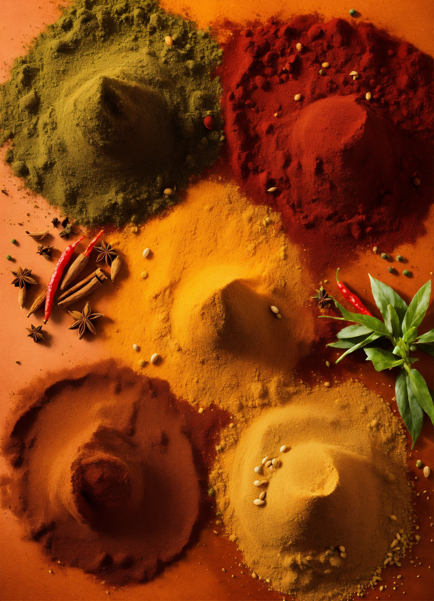 Lexica - Abstract composition oriental spices dust