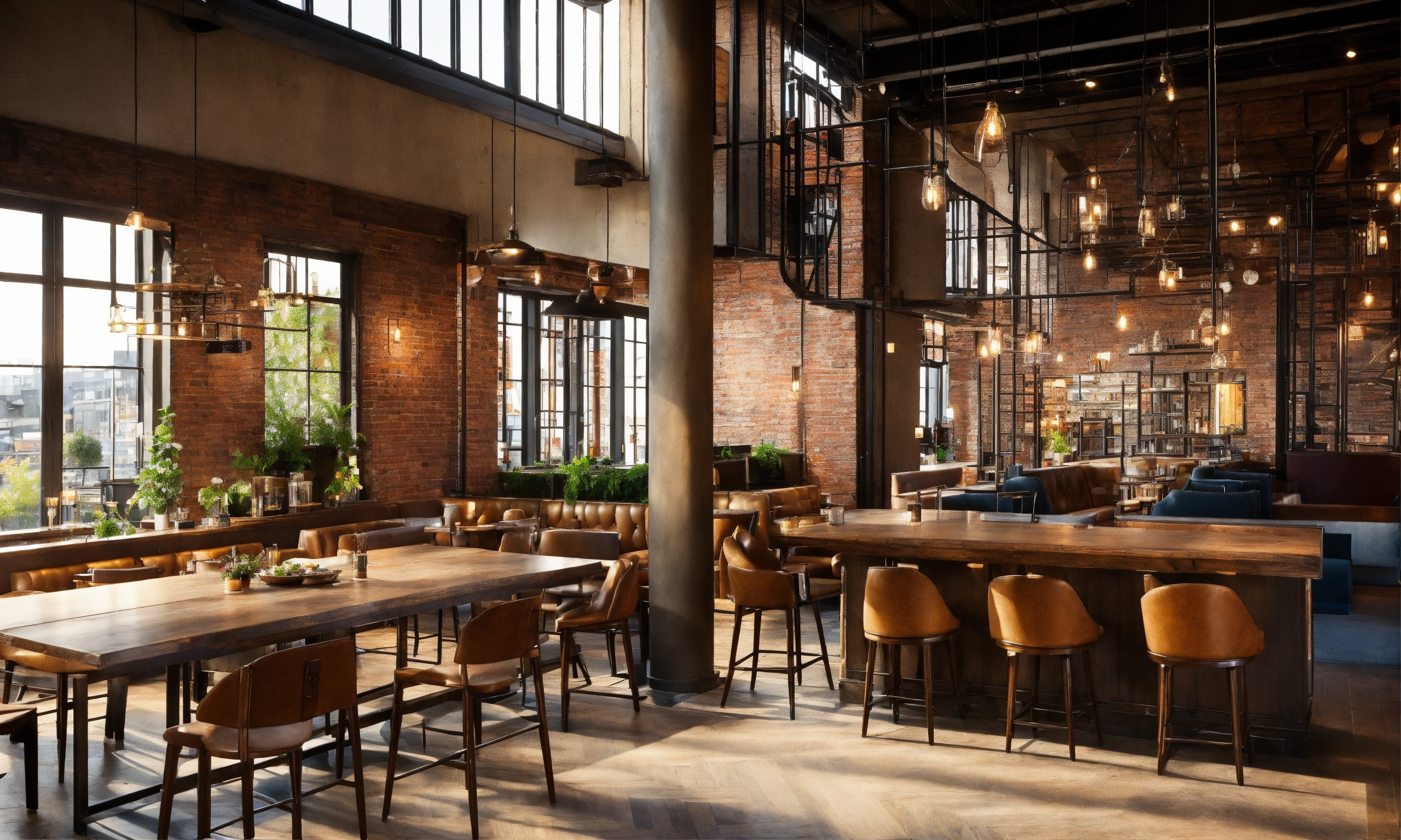 Lexica - Loft style in the interior Restaurants and cafes