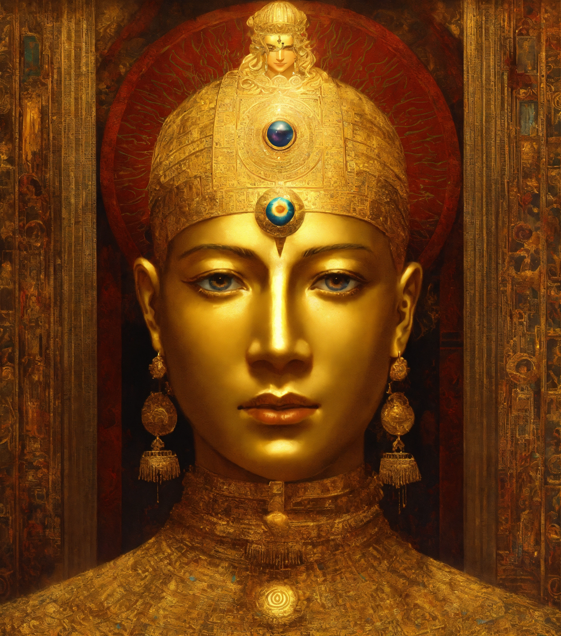 Lexica - An enlightened man with 3rd eye opendescendin from heavens on ...