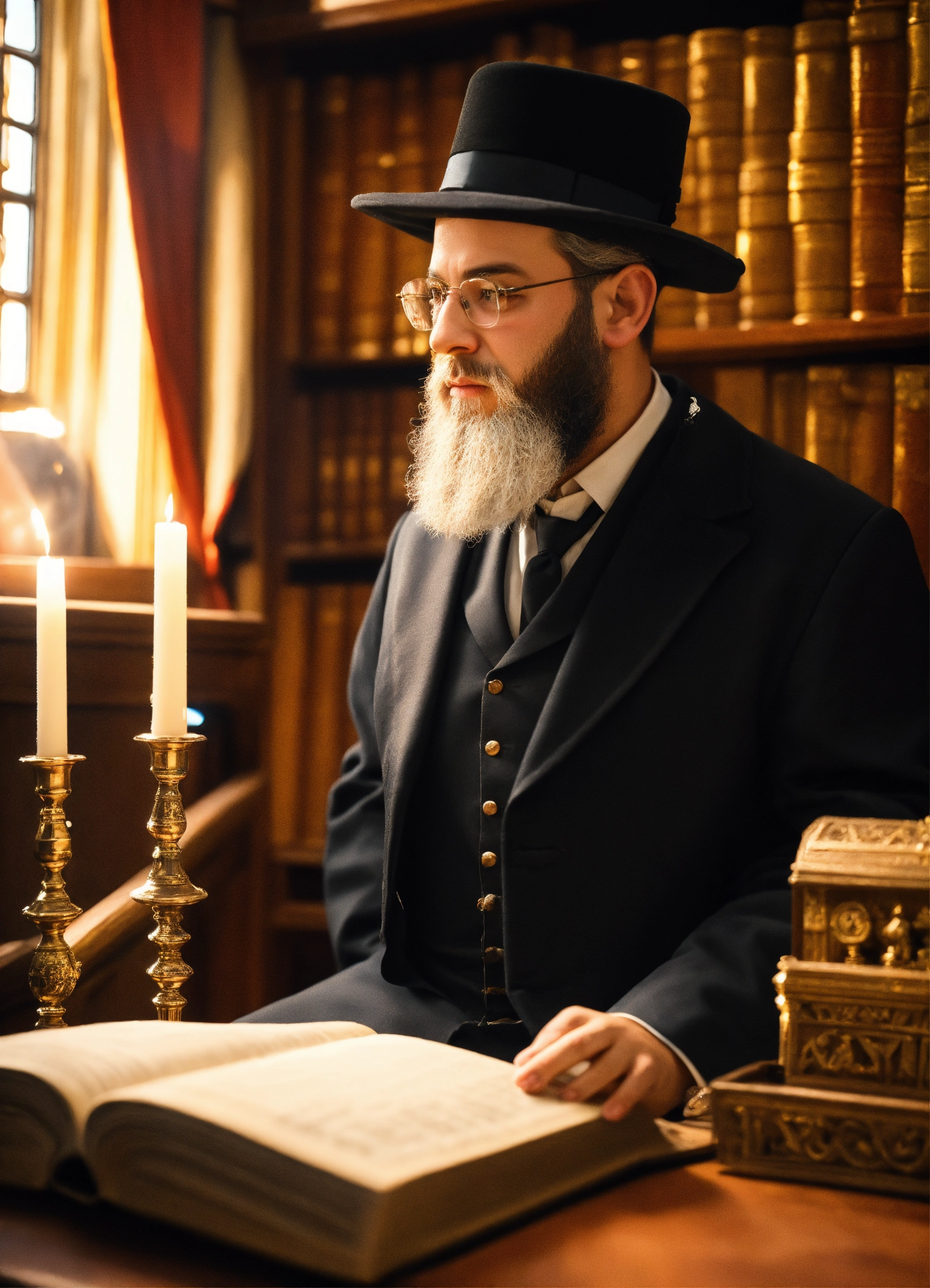 Lexica - A group of medieval Hasidic Jews from a medieval Jewish town ...